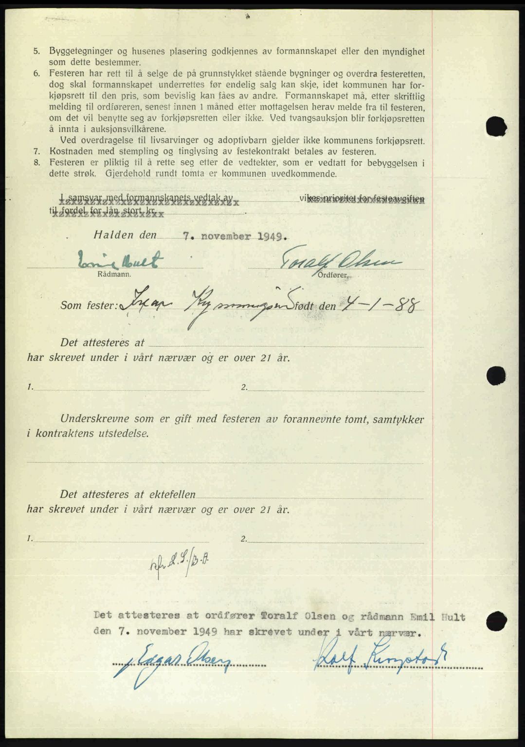 Idd og Marker sorenskriveri, AV/SAO-A-10283/G/Gb/Gbb/L0013: Mortgage book no. A13, 1949-1950, Diary no: : 1947/1949