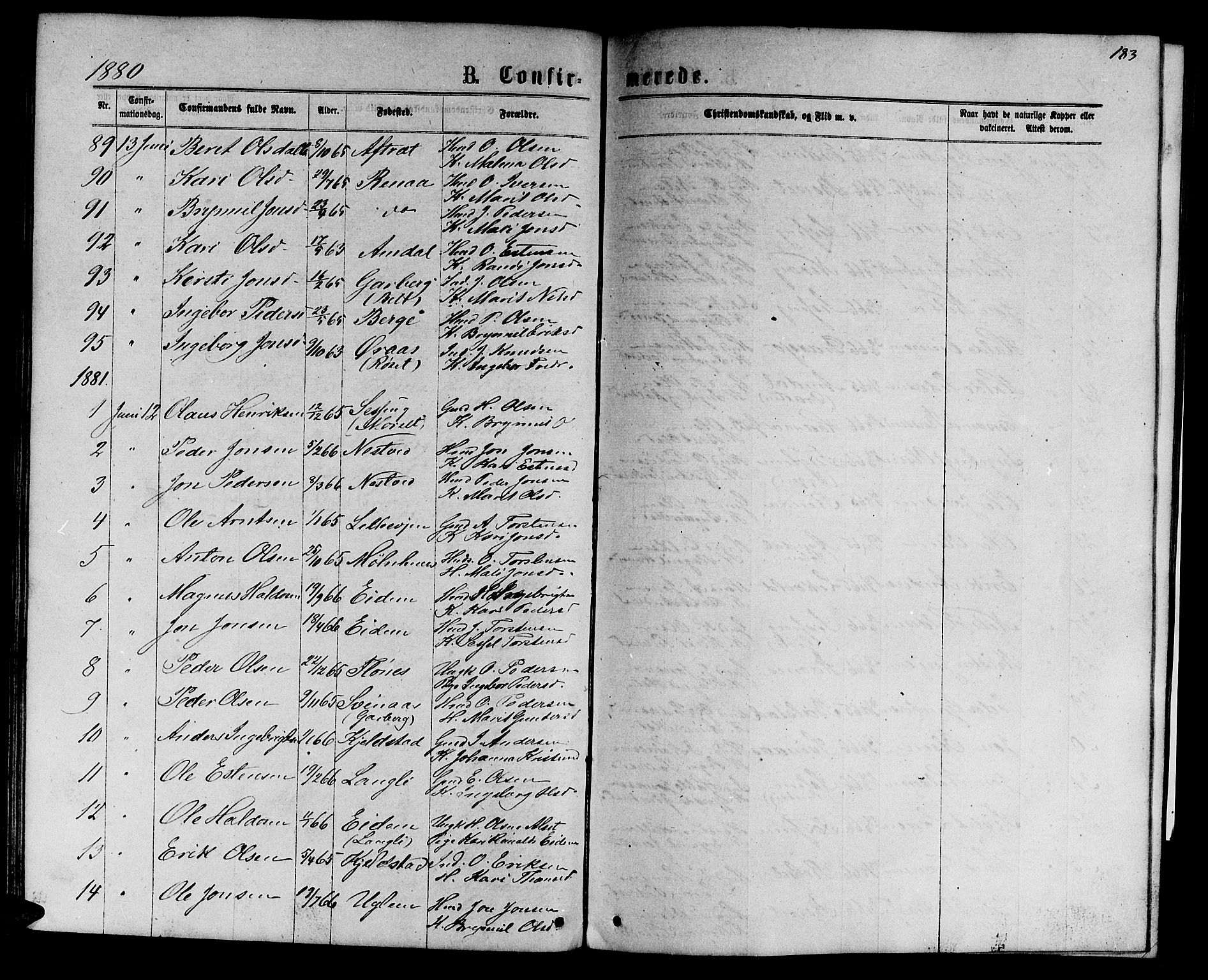 Ministerialprotokoller, klokkerbøker og fødselsregistre - Sør-Trøndelag, SAT/A-1456/695/L1156: Parish register (copy) no. 695C07, 1869-1888, p. 183