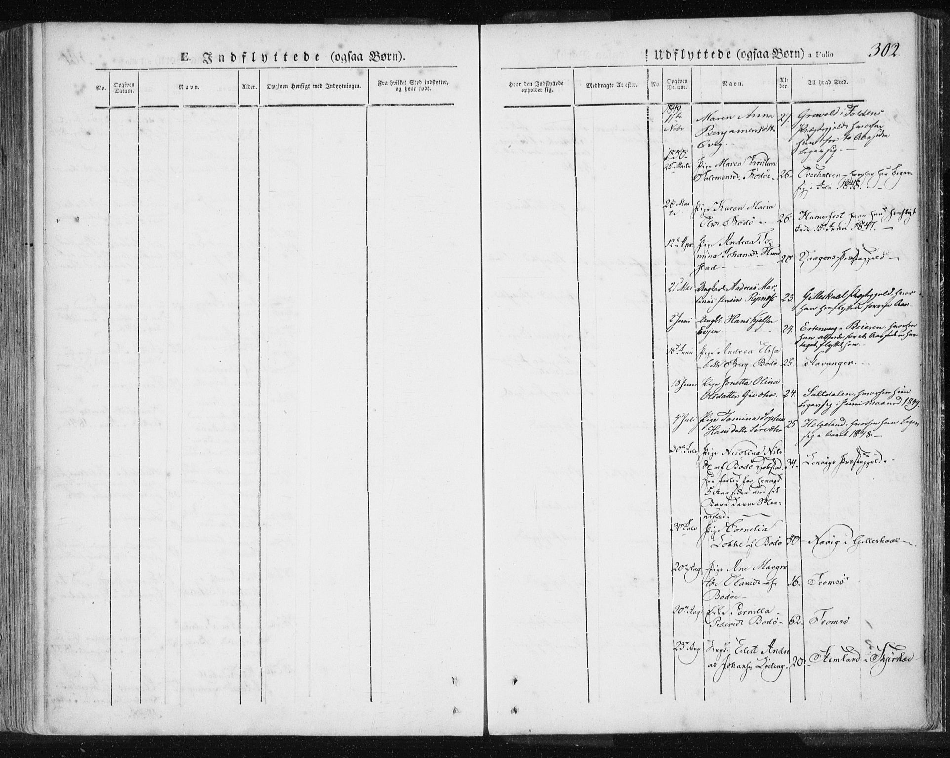 Ministerialprotokoller, klokkerbøker og fødselsregistre - Nordland, SAT/A-1459/801/L0007: Parish register (official) no. 801A07, 1845-1863, p. 302