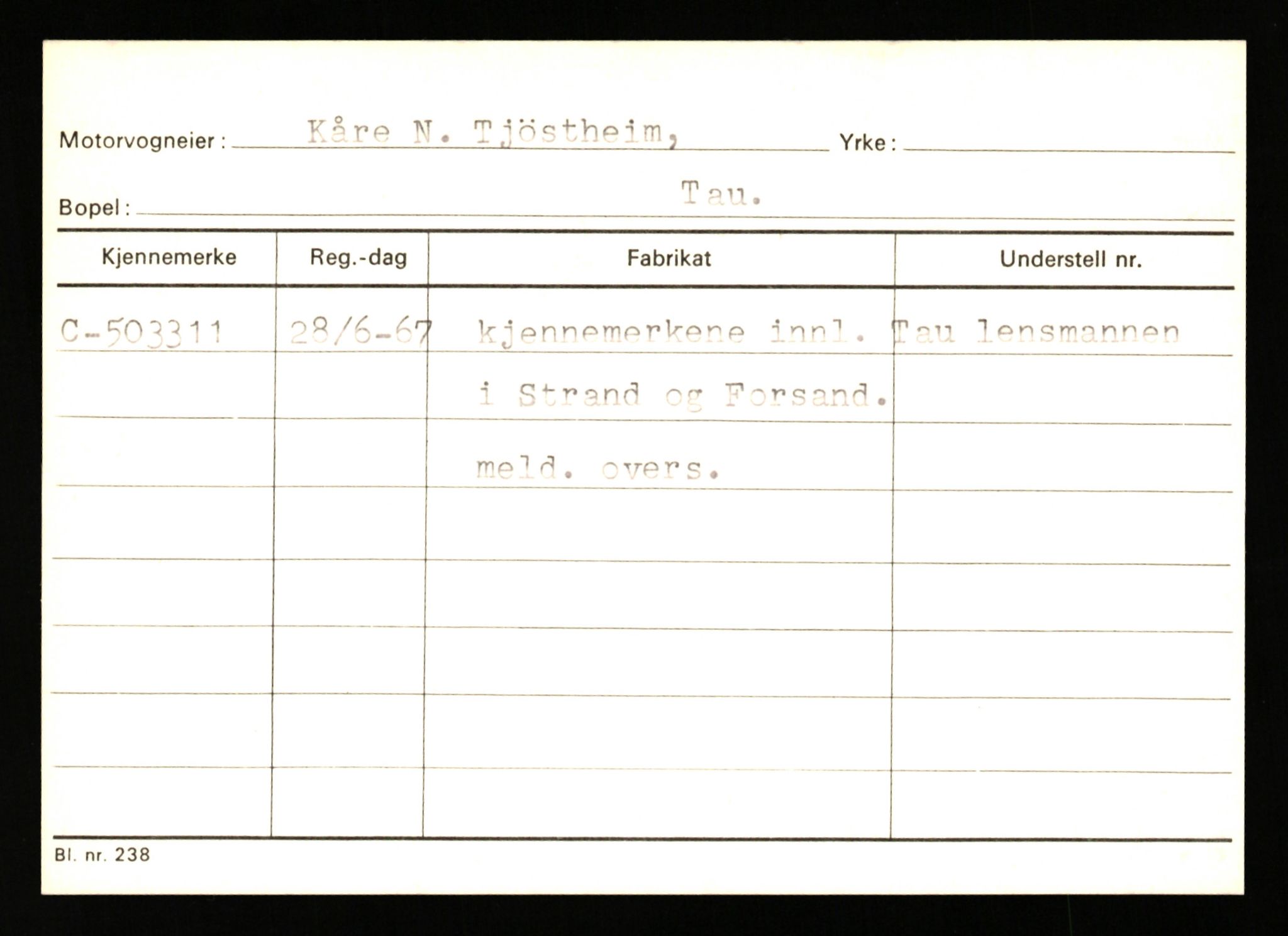 Stavanger trafikkstasjon, SAST/A-101942/0/G/L0012: Registreringsnummer: 363571 - 800000, 1930-1971, p. 419