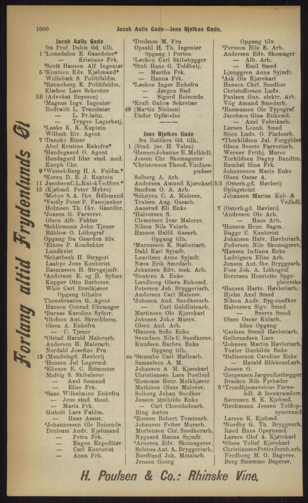 Kristiania/Oslo adressebok, PUBL/-, 1903, p. 1000