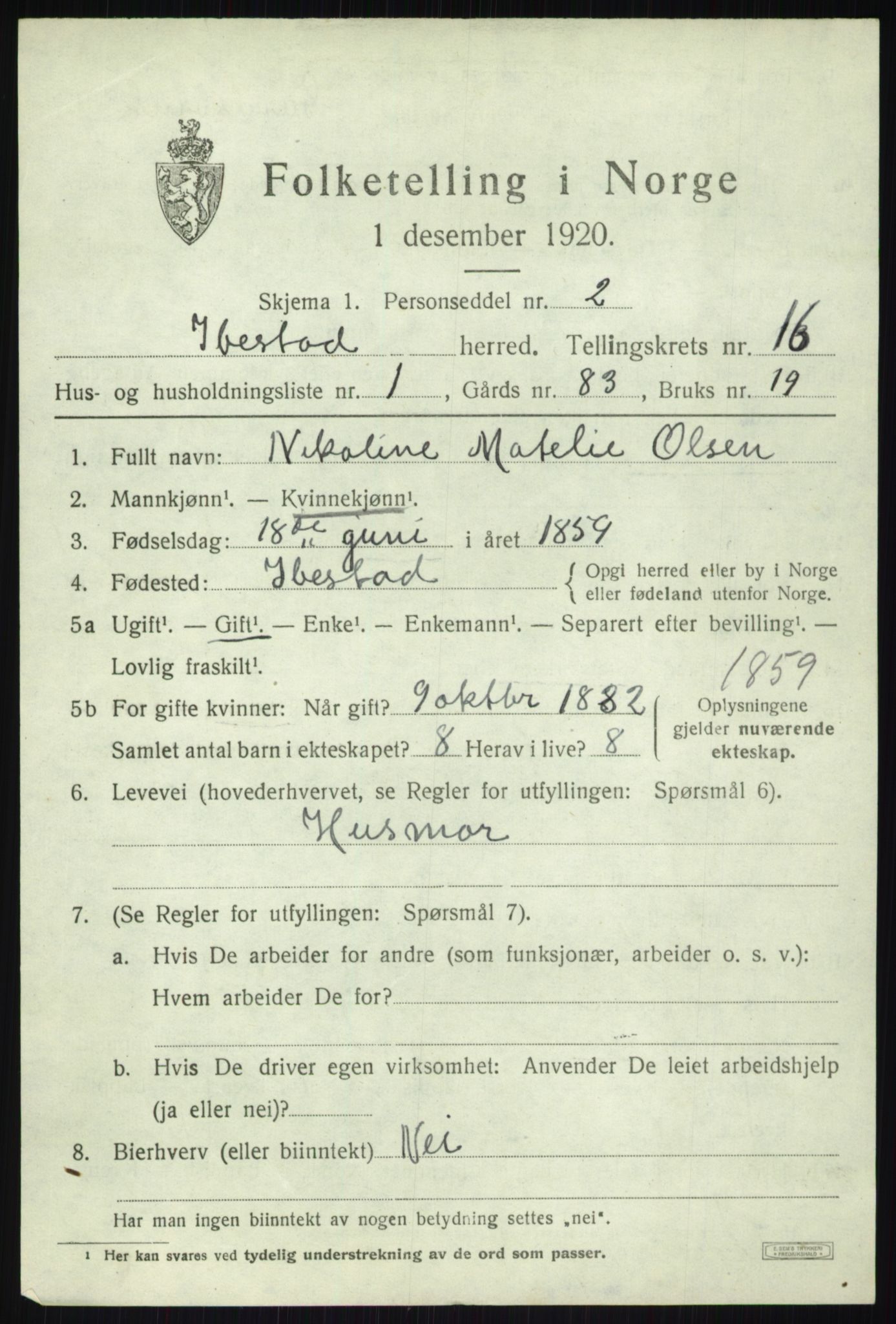 SATØ, 1920 census for Ibestad, 1920, p. 7959