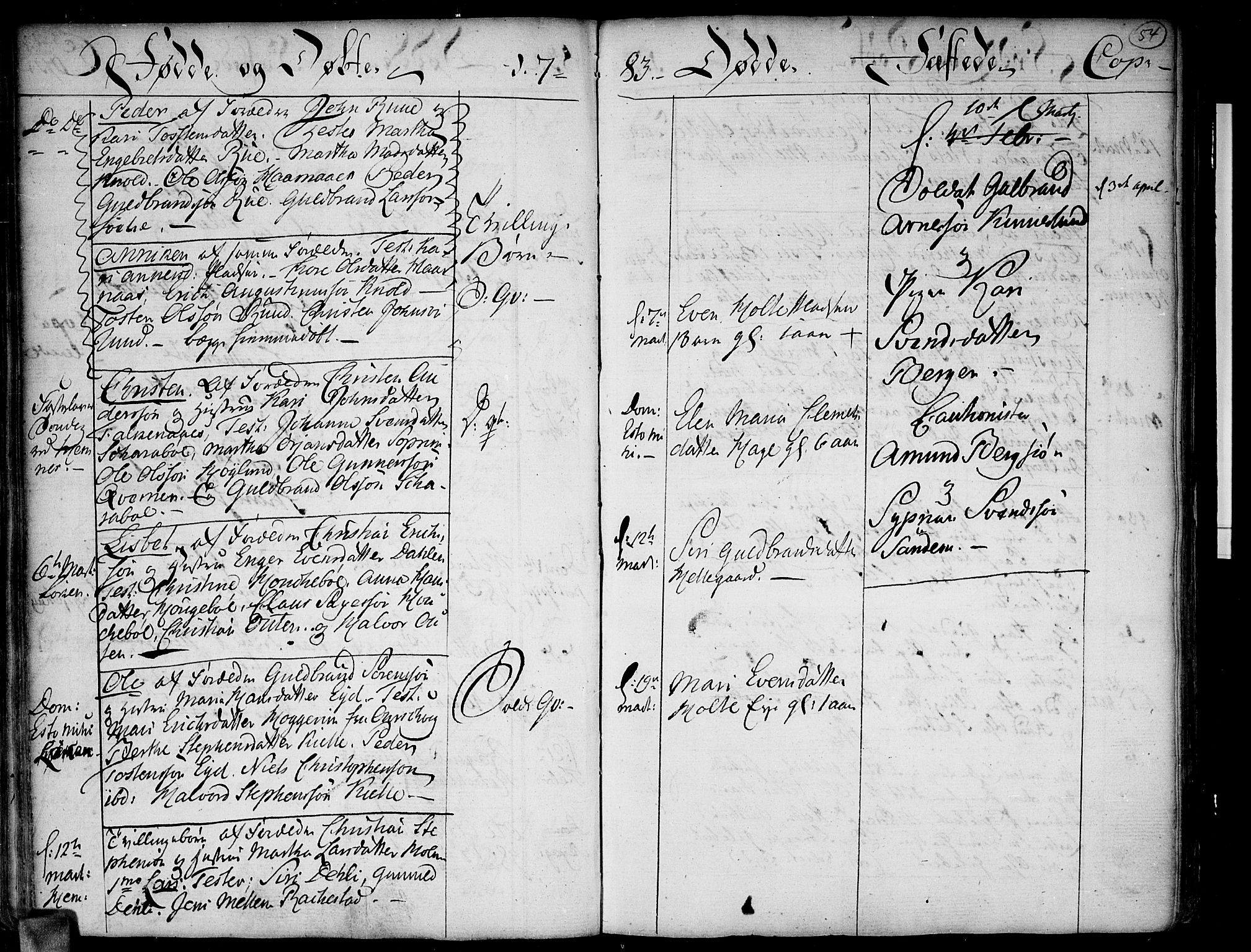 Høland prestekontor Kirkebøker, SAO/A-10346a/F/Fa/L0005: Parish register (official) no. I 5, 1780-1793, p. 54