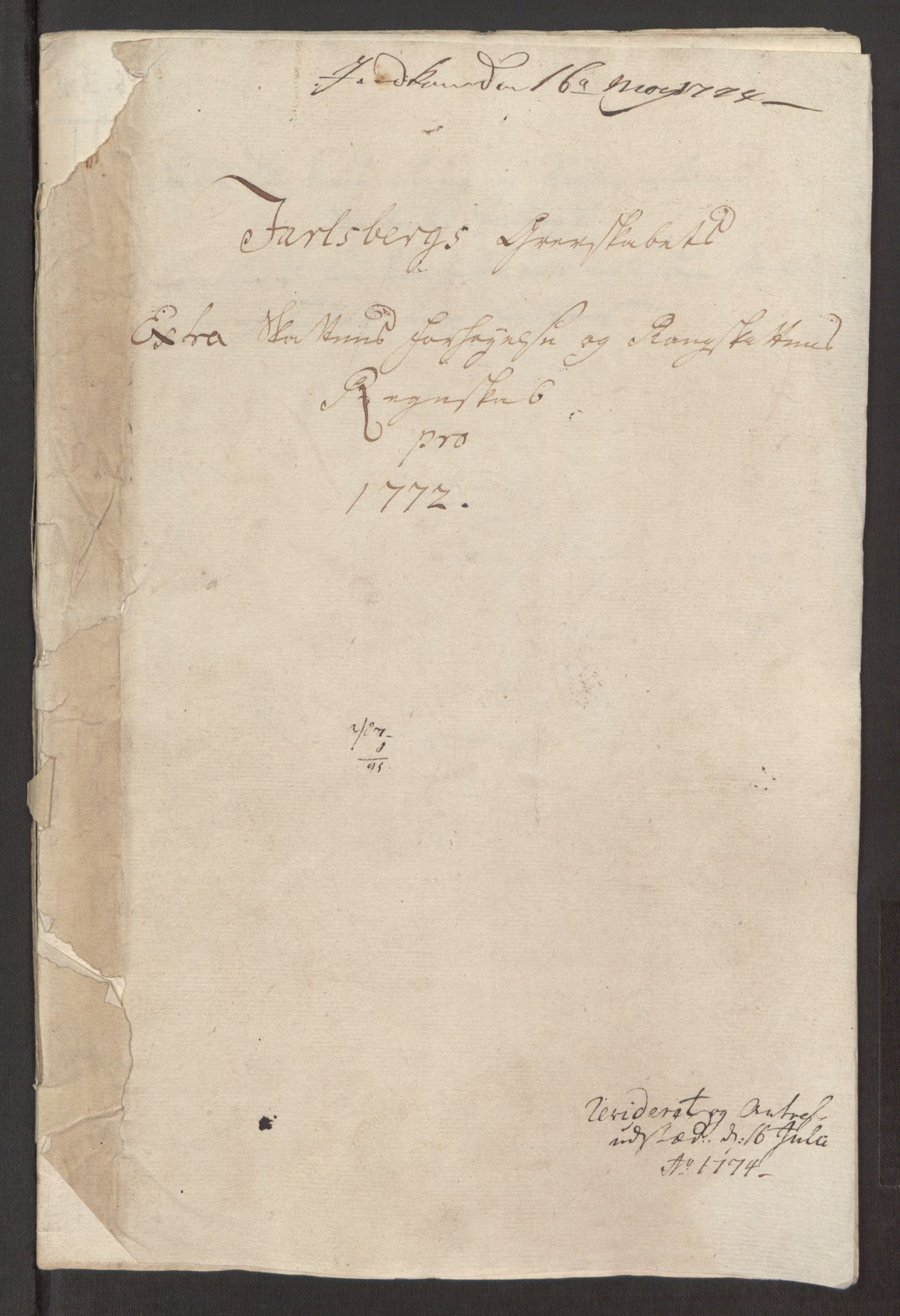 Rentekammeret inntil 1814, Reviderte regnskaper, Fogderegnskap, RA/EA-4092/R32/L1960: Ekstraskatten Jarlsberg grevskap, 1762-1772, p. 219