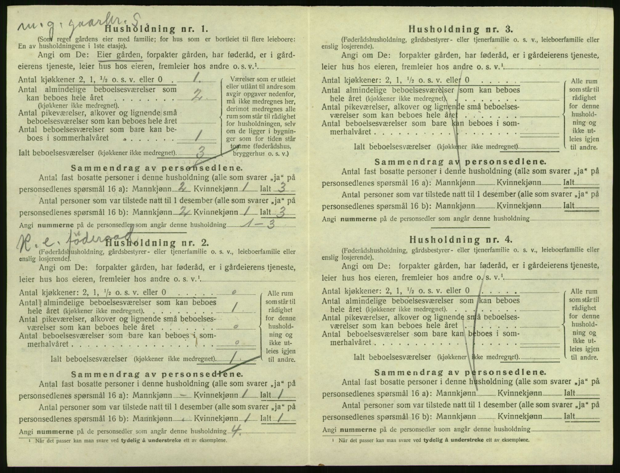 SAT, 1920 census for Vanylven, 1920, p. 102