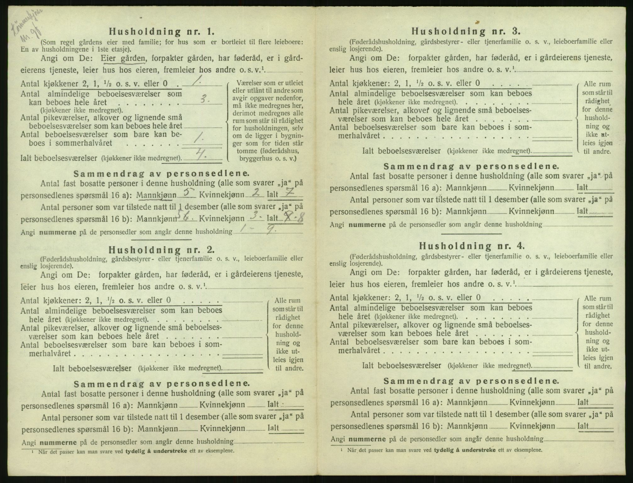 SAK, 1920 census for Gjøvdal, 1920, p. 129