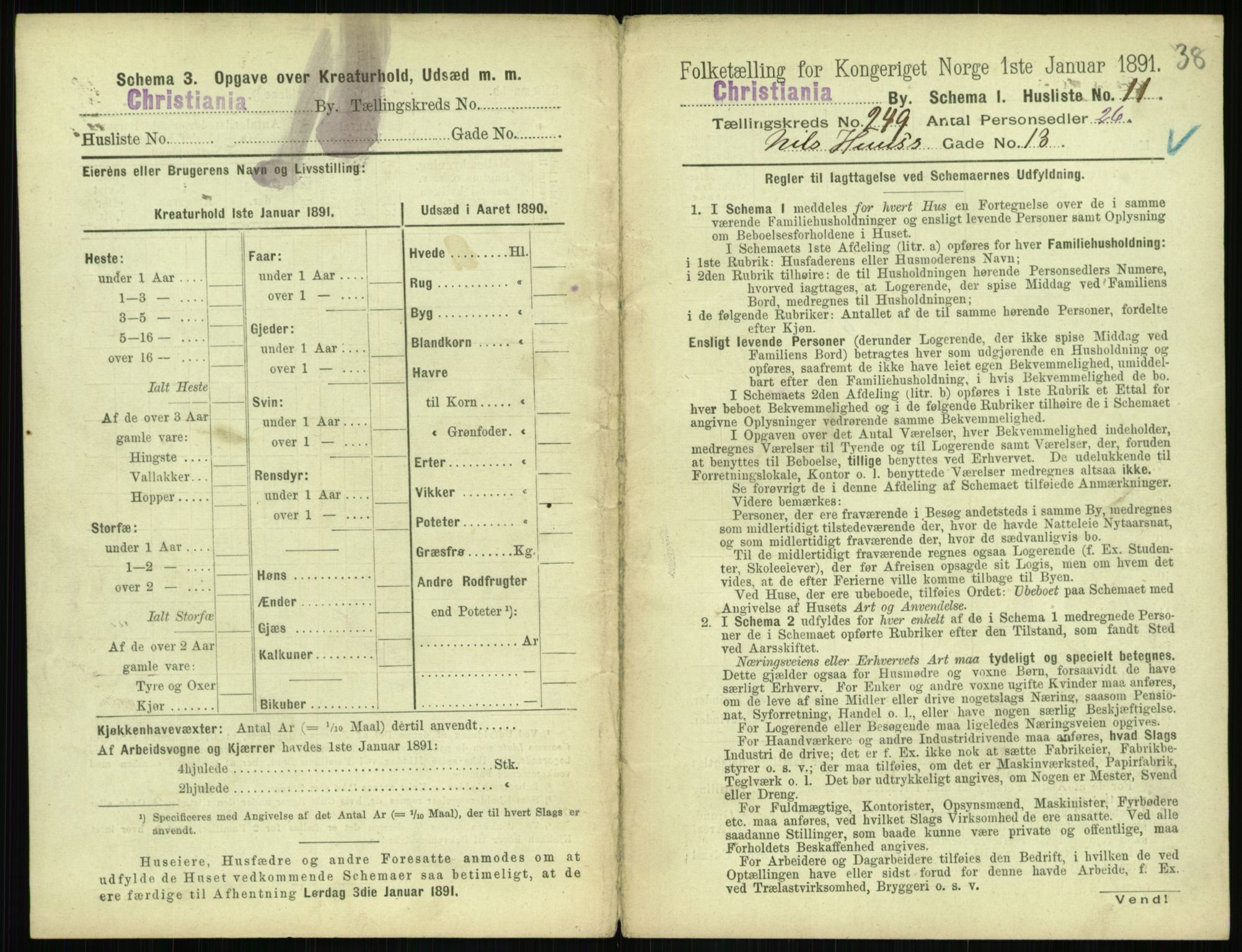 RA, 1891 census for 0301 Kristiania, 1891, p. 152295