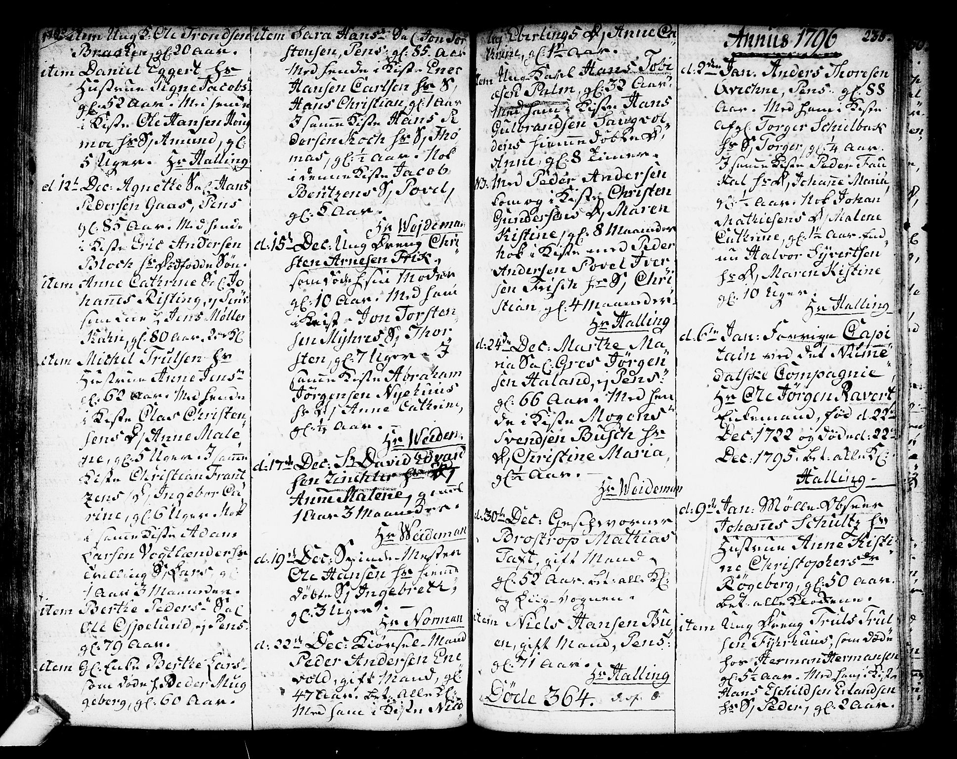 Kongsberg kirkebøker, AV/SAKO-A-22/F/Fa/L0007: Parish register (official) no. I 7, 1795-1816, p. 235