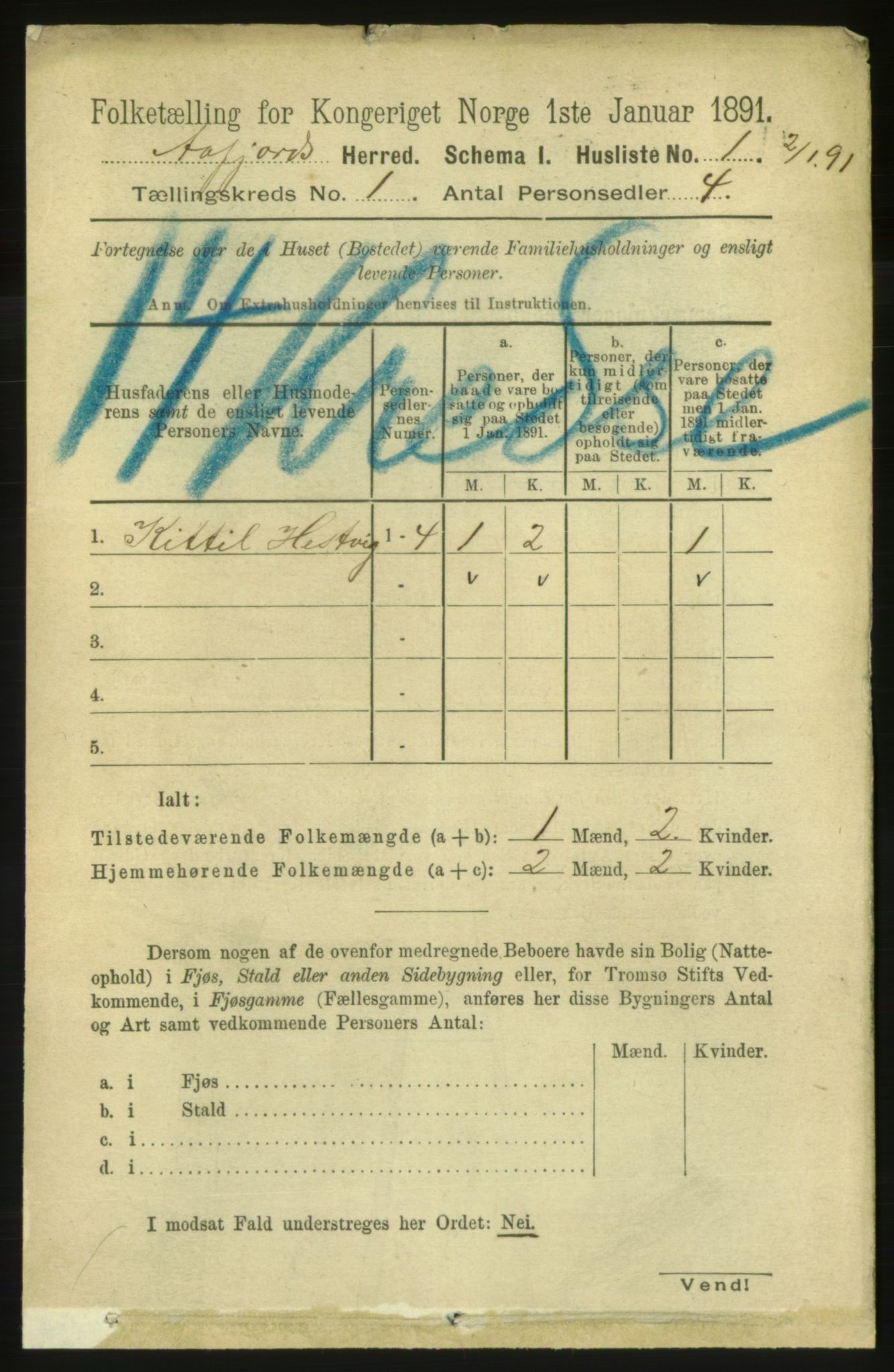 RA, 1891 census for 1630 Åfjord, 1891, p. 37