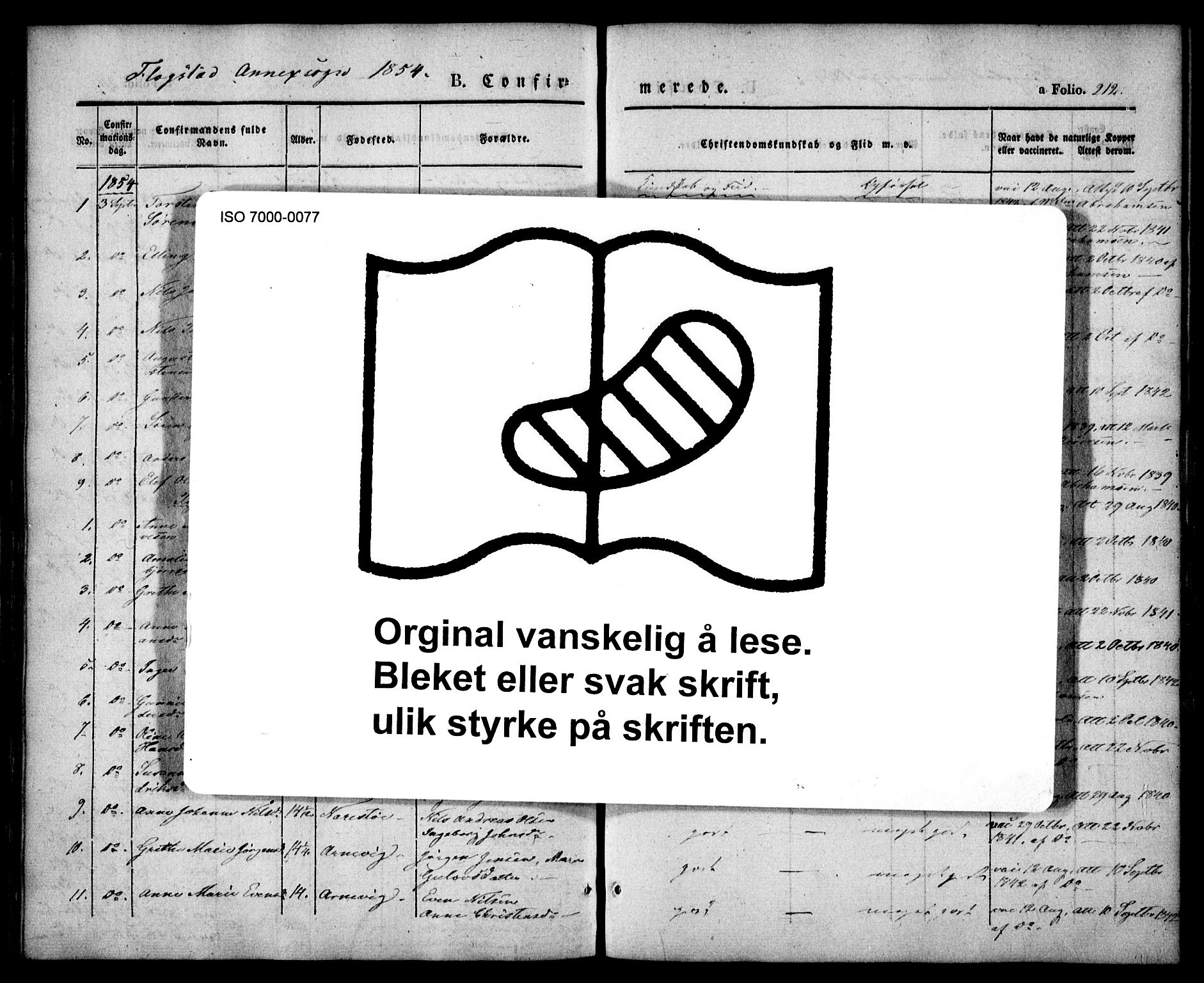 Dypvåg sokneprestkontor, SAK/1111-0007/F/Fa/Faa/L0005: Parish register (official) no. A 5, 1841-1854, p. 212