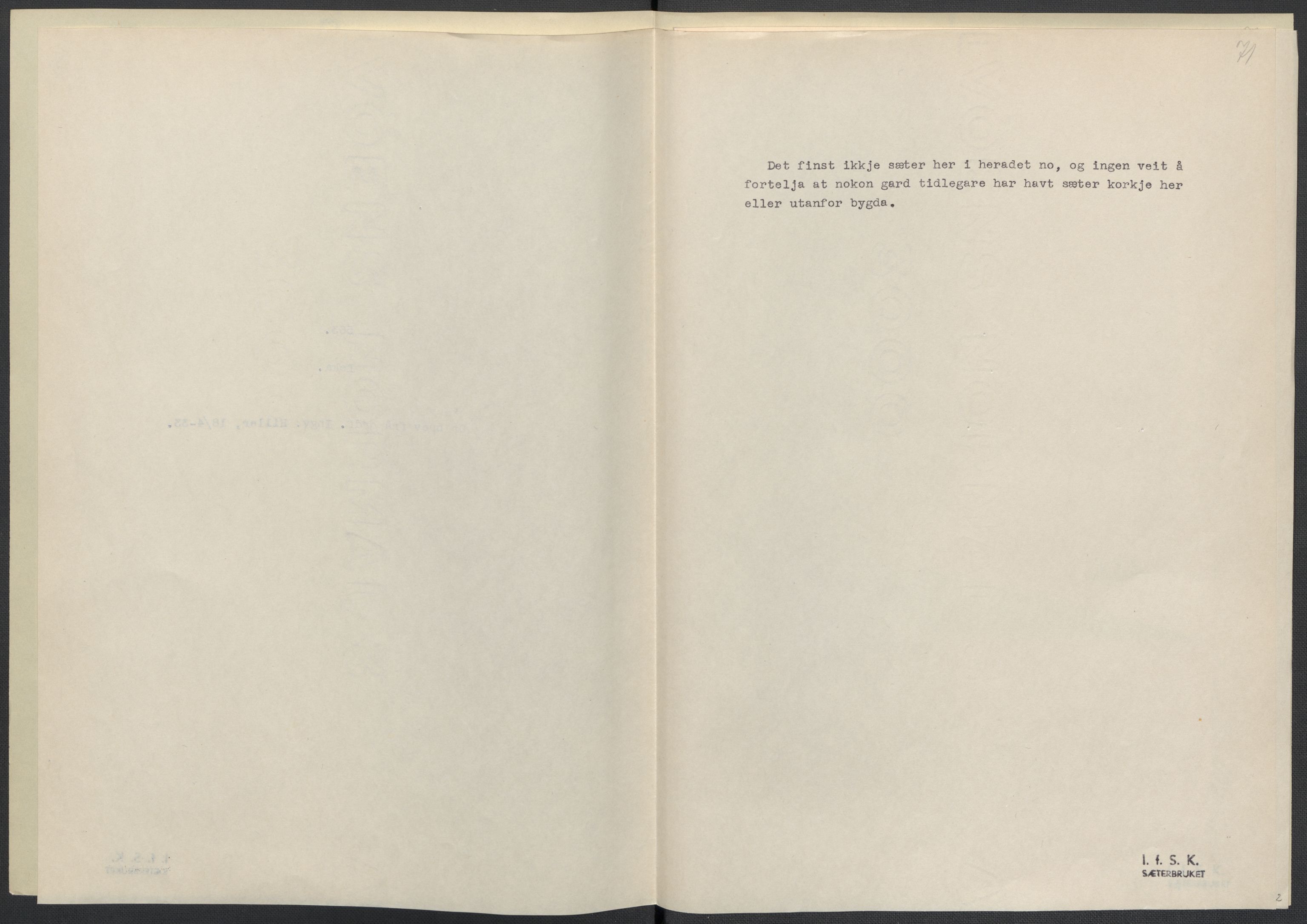 Instituttet for sammenlignende kulturforskning, RA/PA-0424/F/Fc/L0015/0003: Eske B15: / Nord-Trøndelag (perm XLIV-XLV), 1933-1939, p. 1071