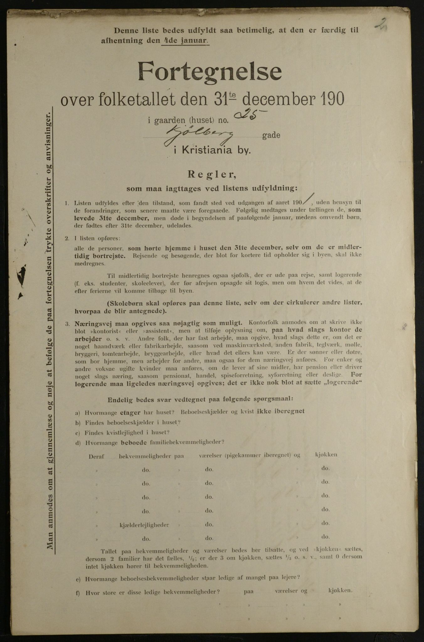 OBA, Municipal Census 1901 for Kristiania, 1901, p. 8001