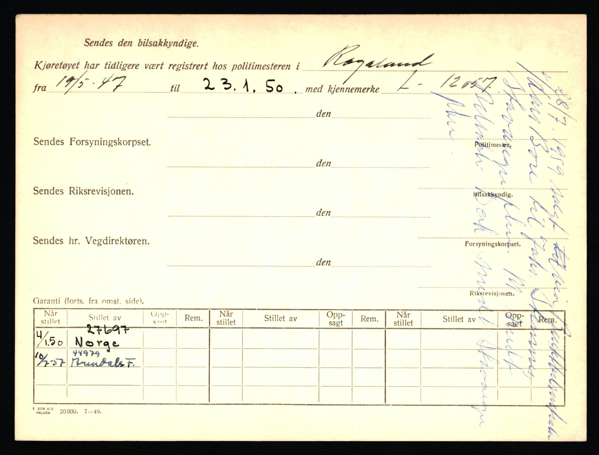 Stavanger trafikkstasjon, AV/SAST-A-101942/0/F/L0036: L-20000 - L-20499, 1930-1971, p. 934