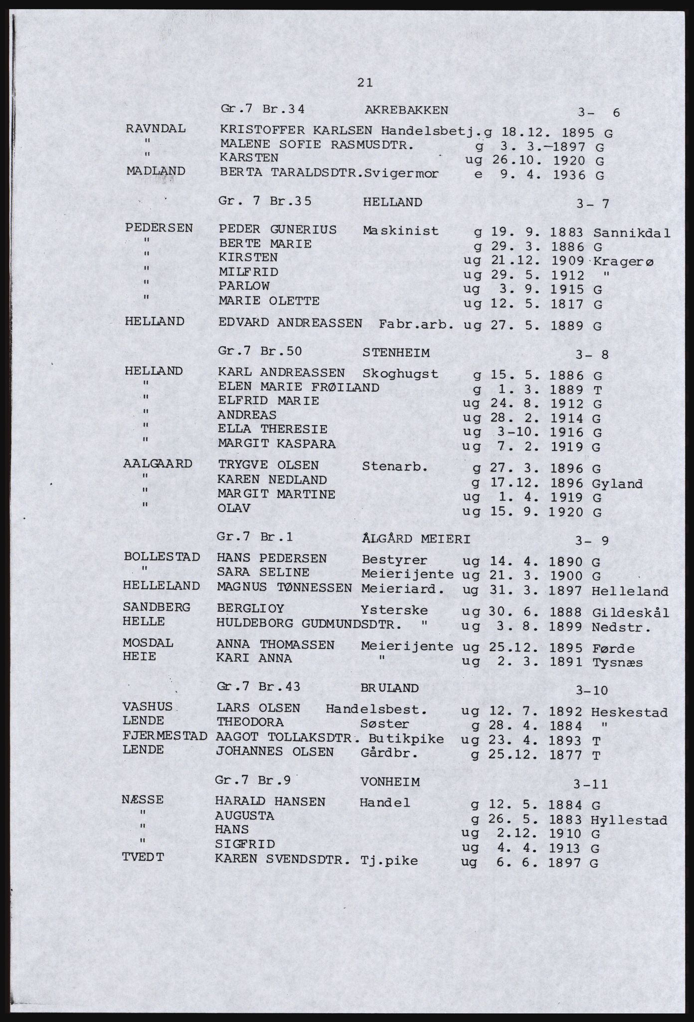 SAST, Copy of 1920 census for parts of Jæren, 1920, p. 27