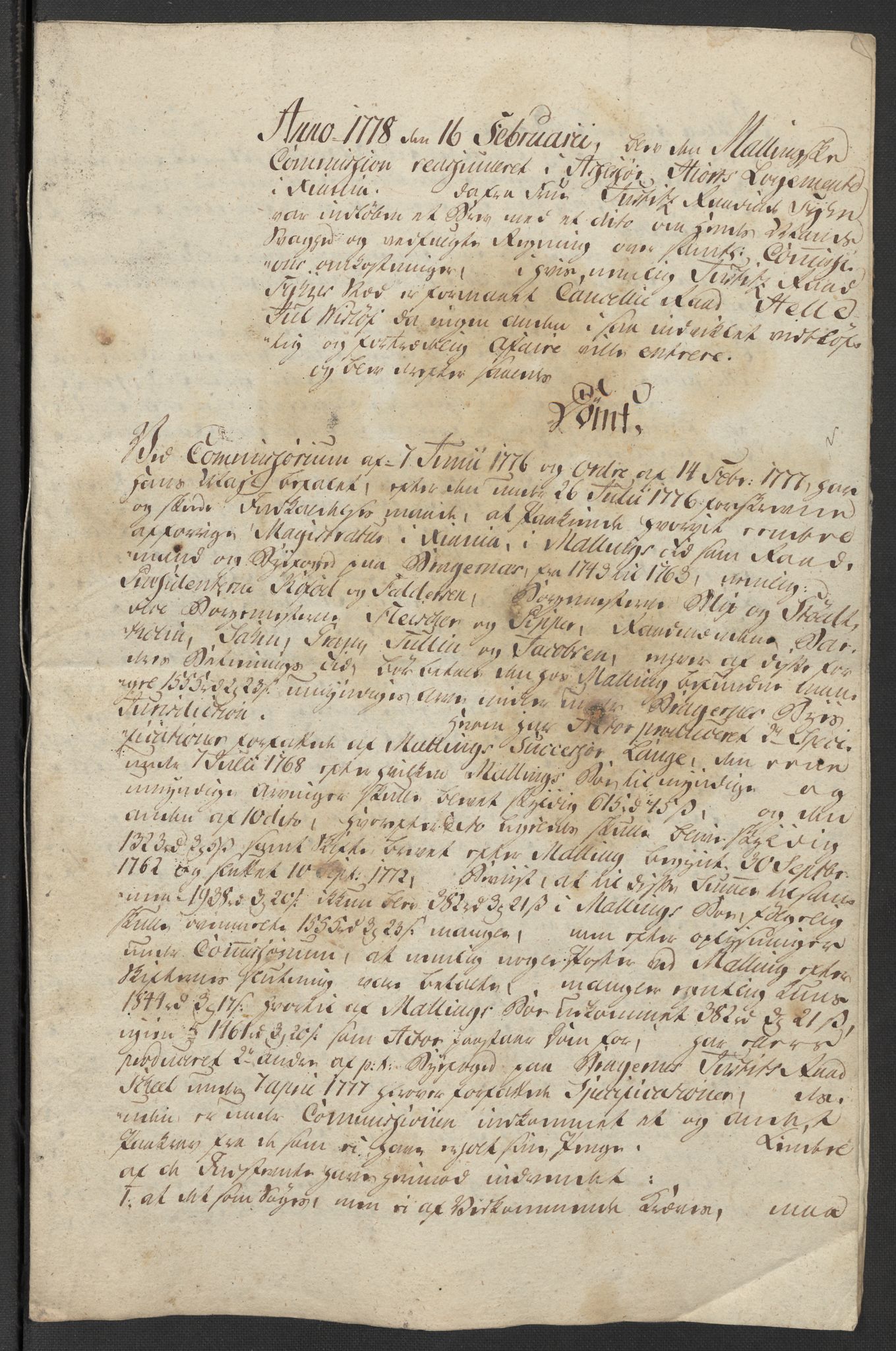 Kristiania stiftamt, SAO/A-10386/G/Gm/L0012: Domsakter og forhør, 1777-1783, p. 5