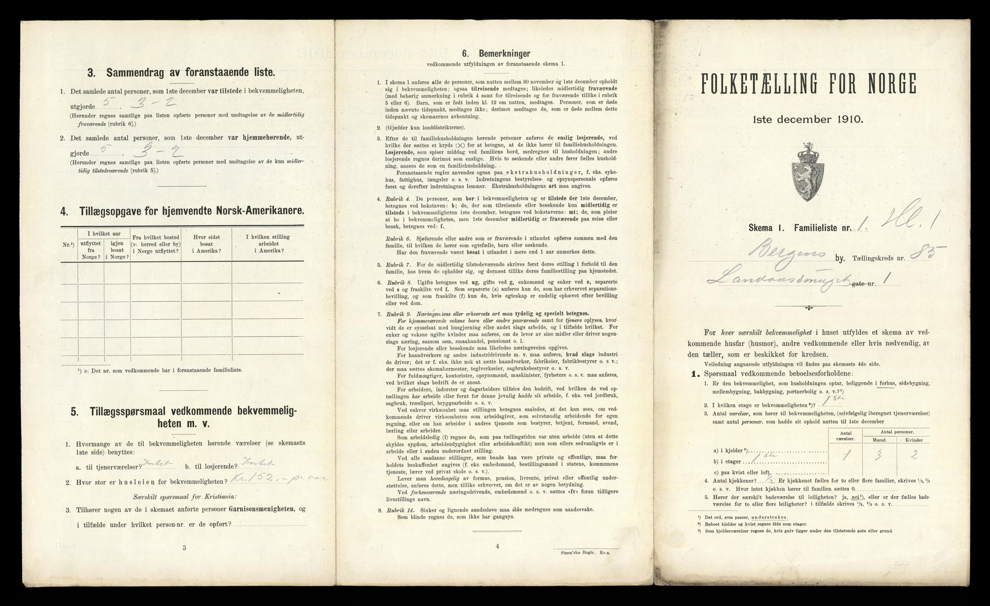 RA, 1910 census for Bergen, 1910, p. 29837