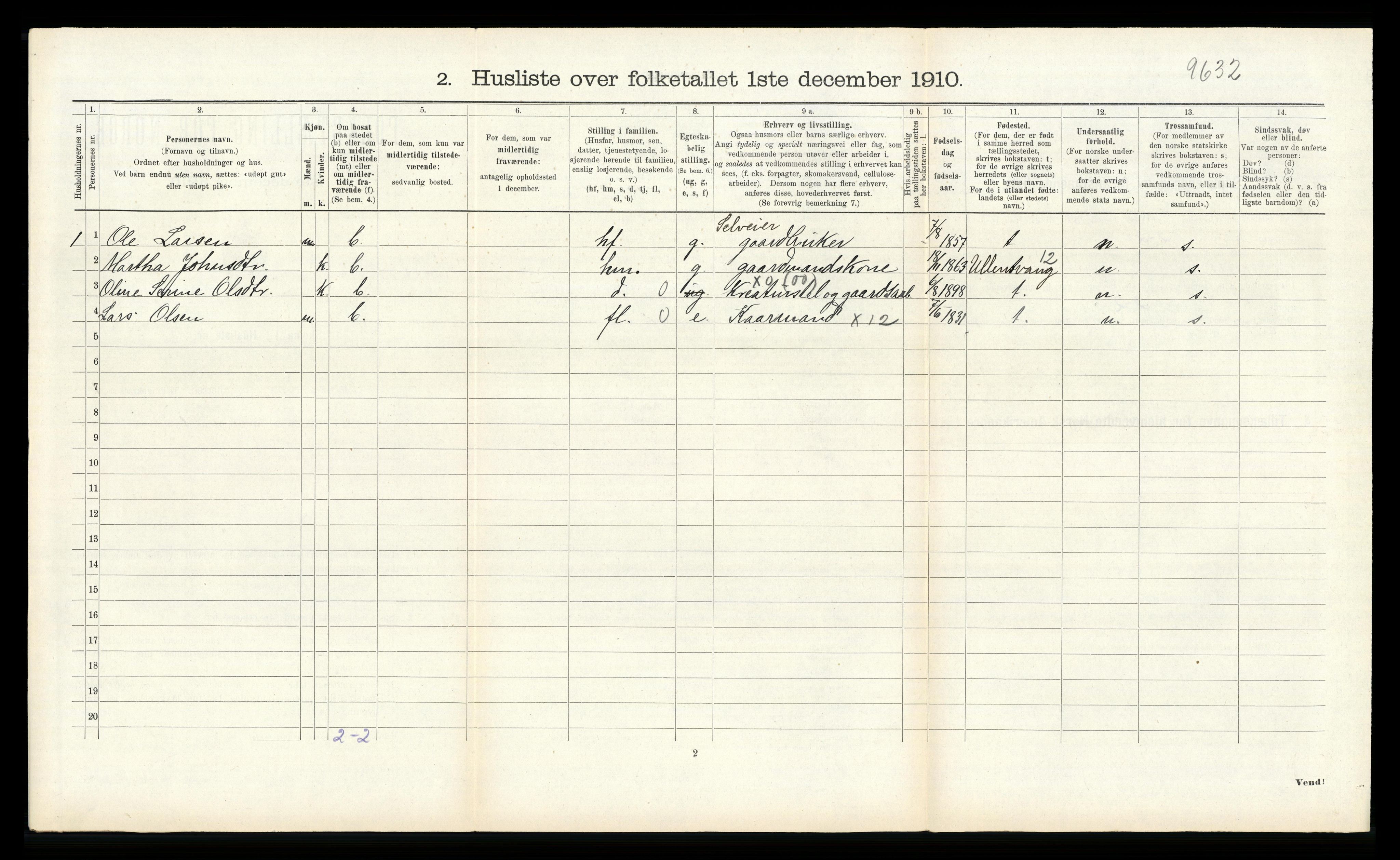 RA, 1910 census for Skånevik, 1910, p. 448