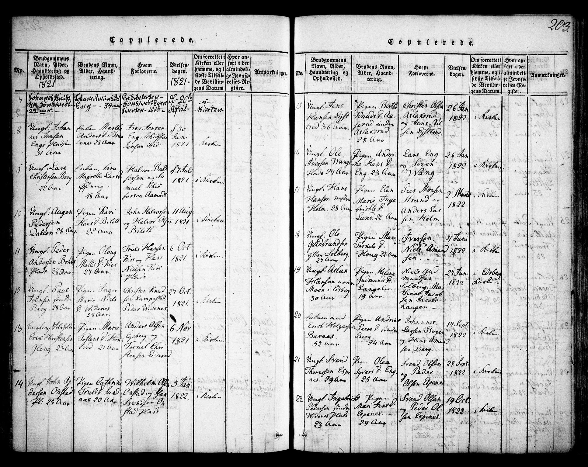 Skiptvet prestekontor Kirkebøker, SAO/A-20009/F/Fa/L0005: Parish register (official) no. 5, 1814-1838, p. 203