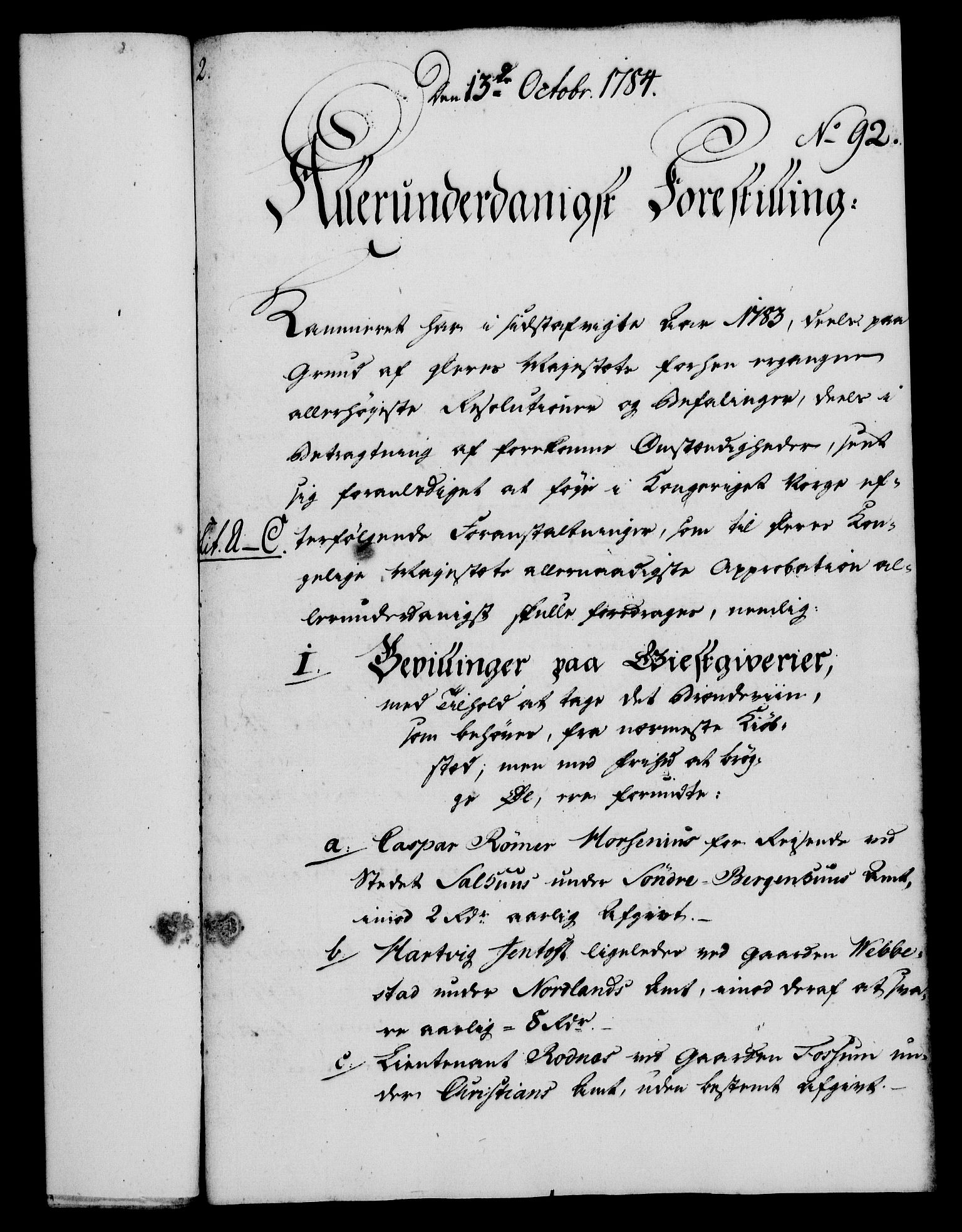 Rentekammeret, Kammerkanselliet, RA/EA-3111/G/Gf/Gfa/L0066: Norsk relasjons- og resolusjonsprotokoll (merket RK 52.66), 1784, p. 640