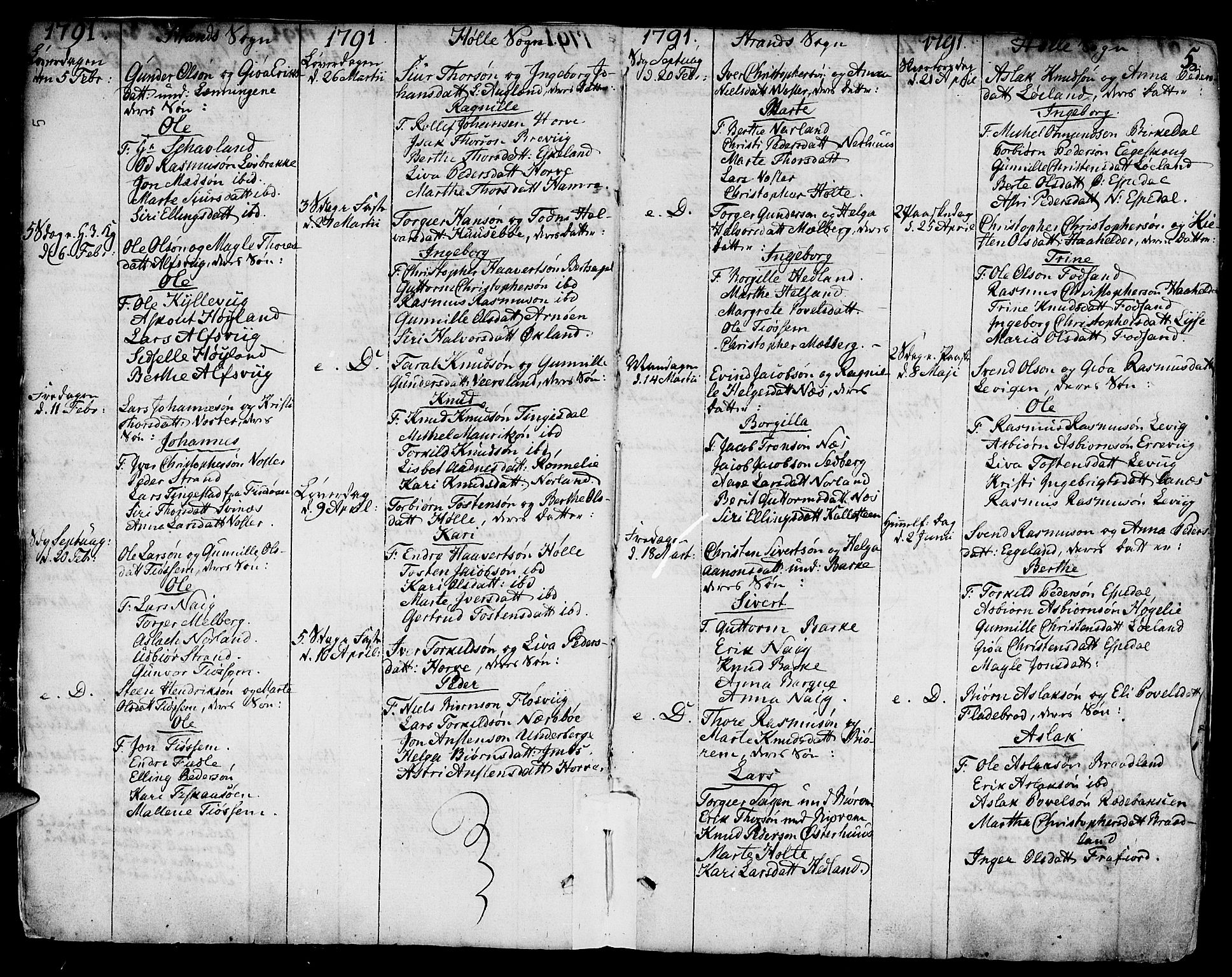 Strand sokneprestkontor, SAST/A-101828/H/Ha/Haa/L0003: Parish register (official) no. A 3, 1769-1816, p. 5