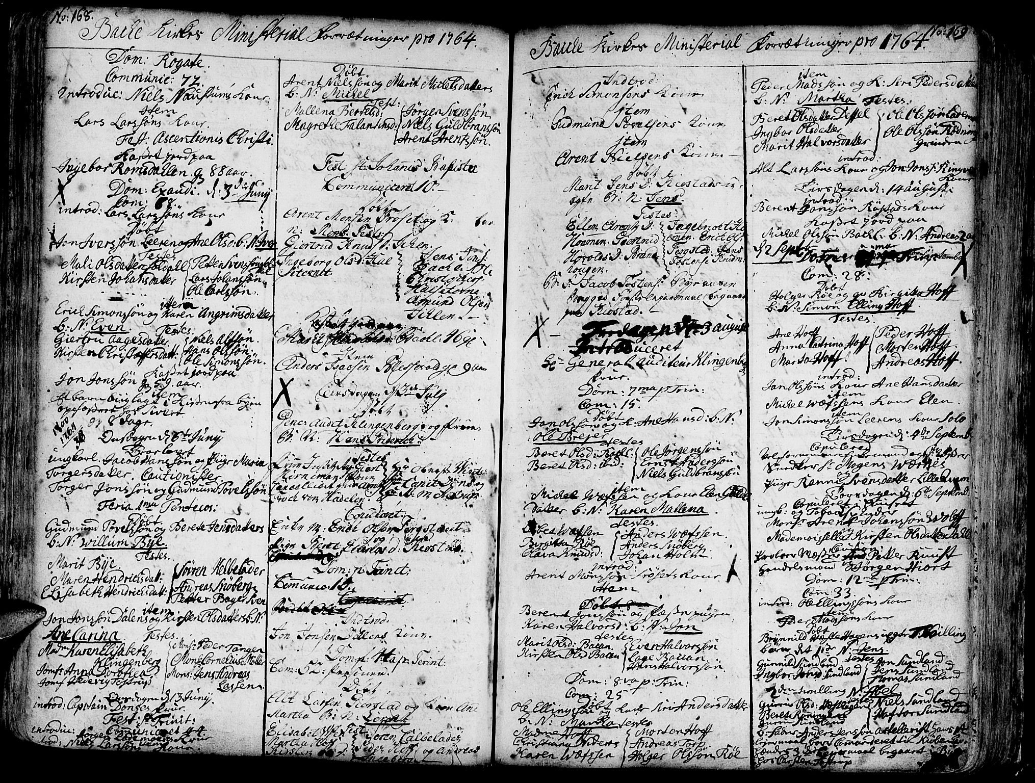 Ministerialprotokoller, klokkerbøker og fødselsregistre - Sør-Trøndelag, AV/SAT-A-1456/606/L0276: Parish register (official) no. 606A01 /2, 1727-1779, p. 168-169