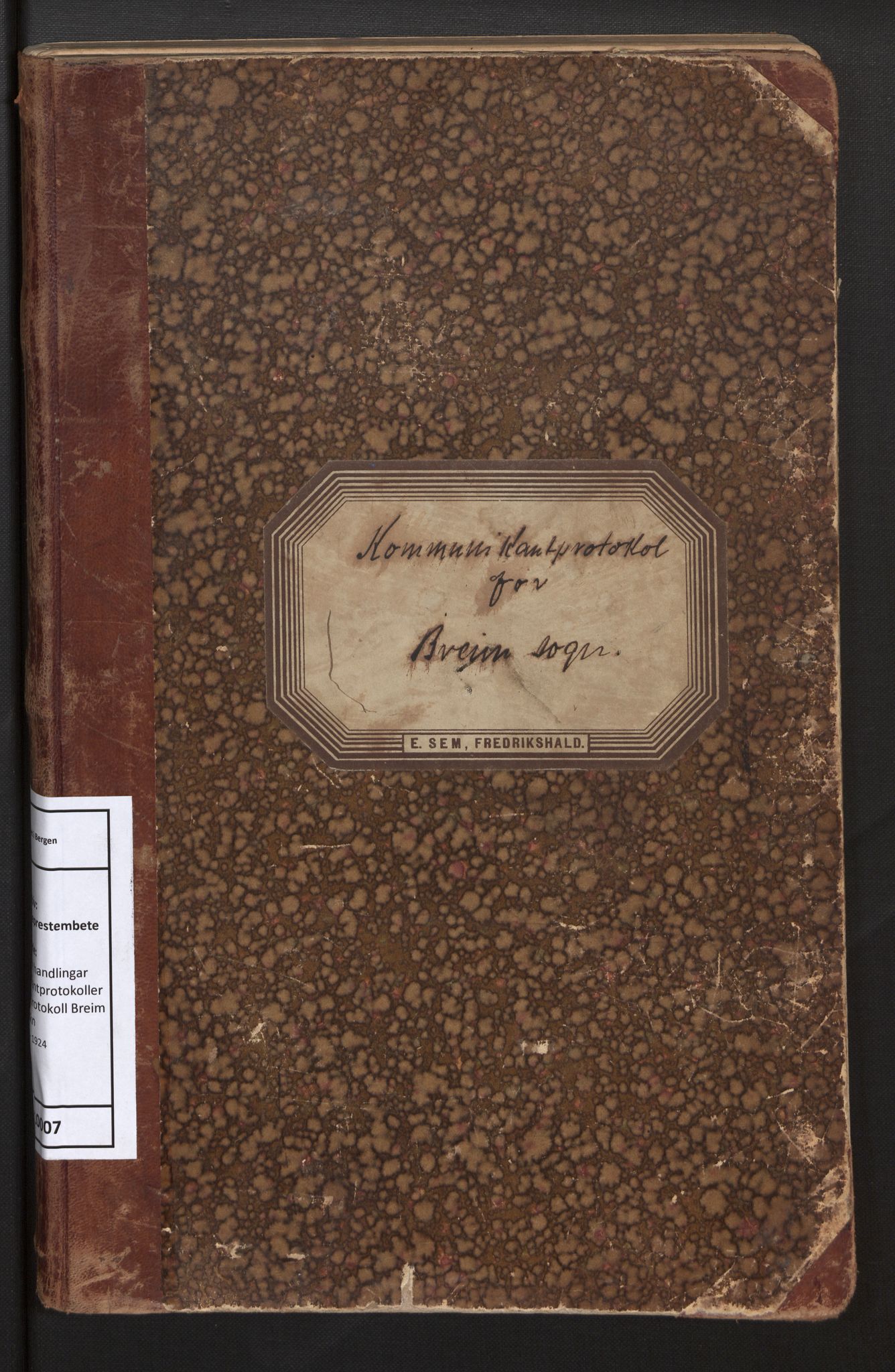 Gloppen sokneprestembete, AV/SAB-A-80101/H/Hb/L0007: Communicants register no. 7, 1903-1924