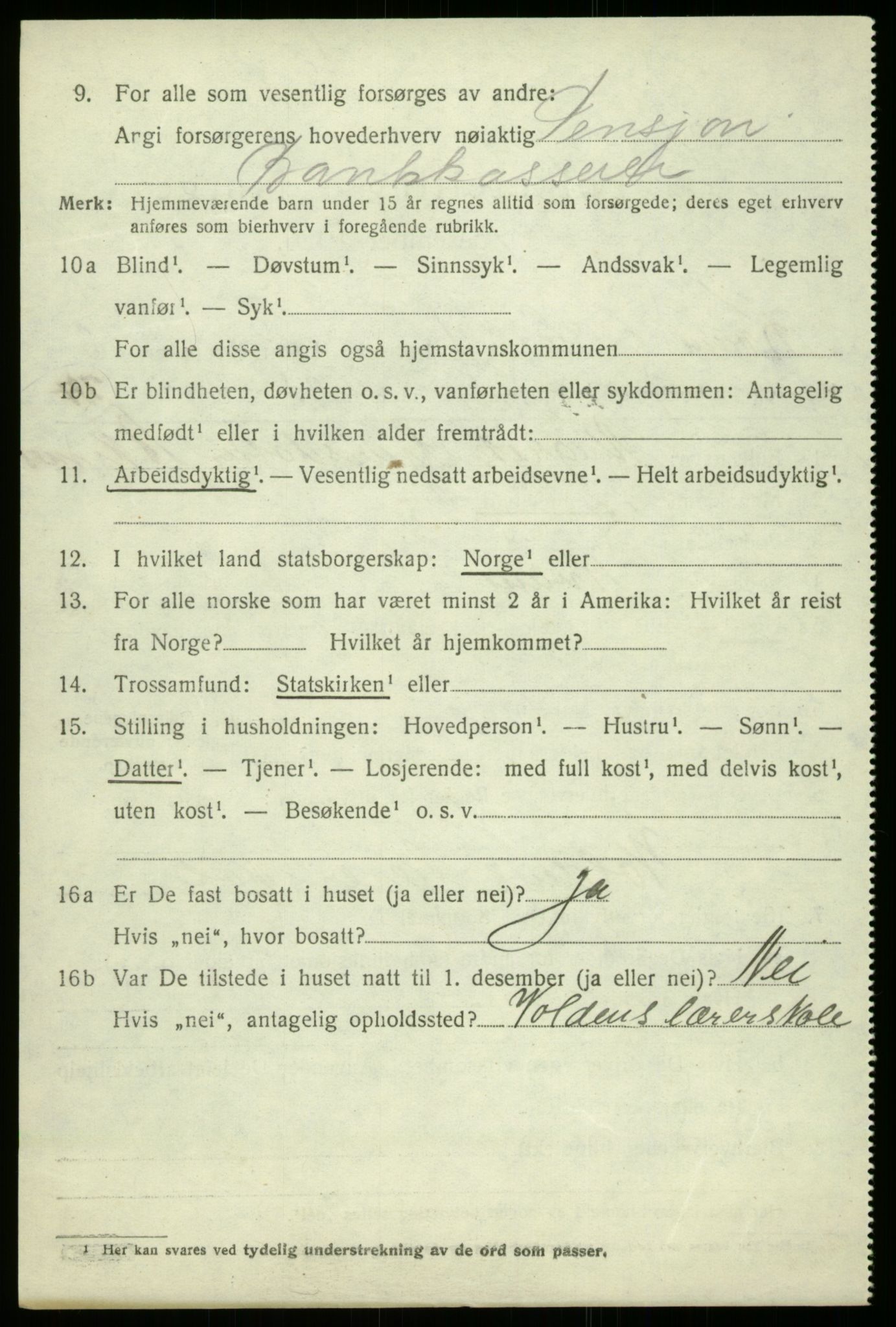 SAB, 1920 census for Kvam, 1920, p. 4682