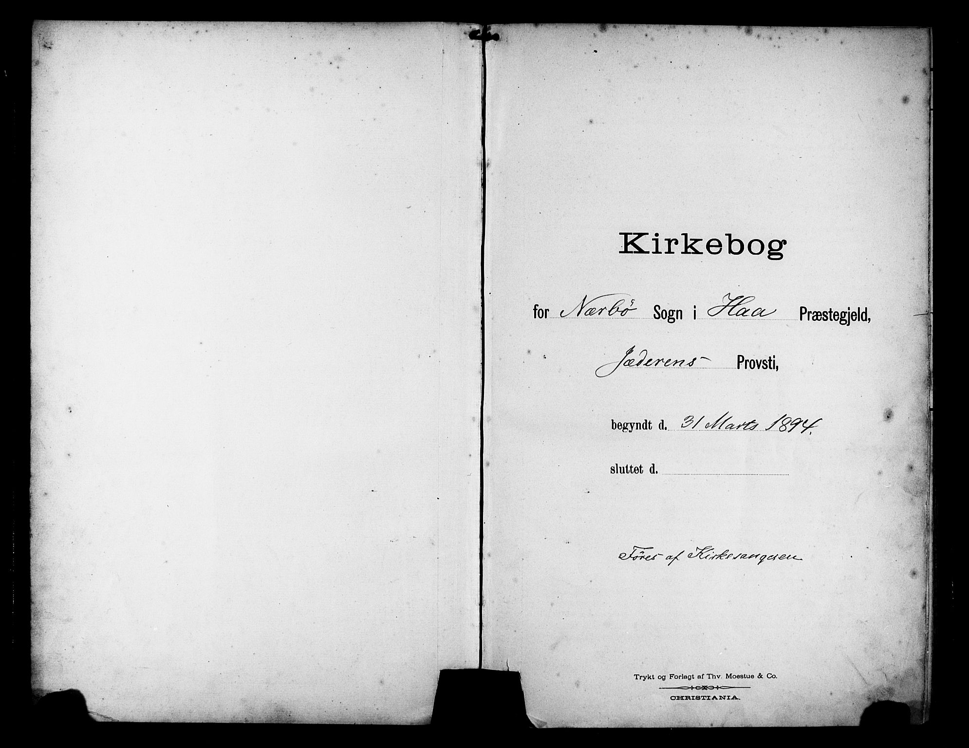 Hå sokneprestkontor, SAST/A-101801/001/30BB/L0005: Parish register (copy) no. B 5, 1894-1912