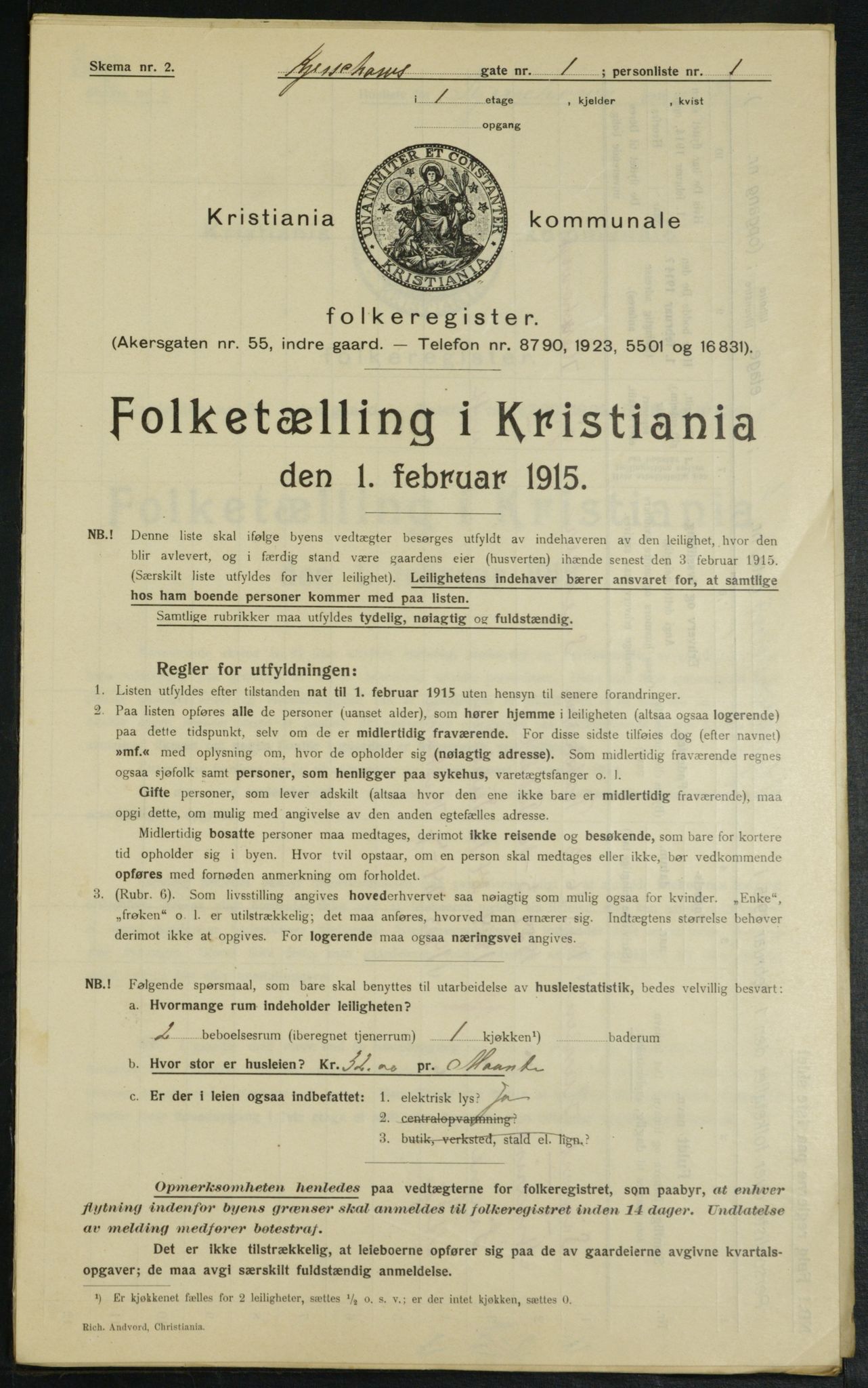 OBA, Municipal Census 1915 for Kristiania, 1915, p. 48936