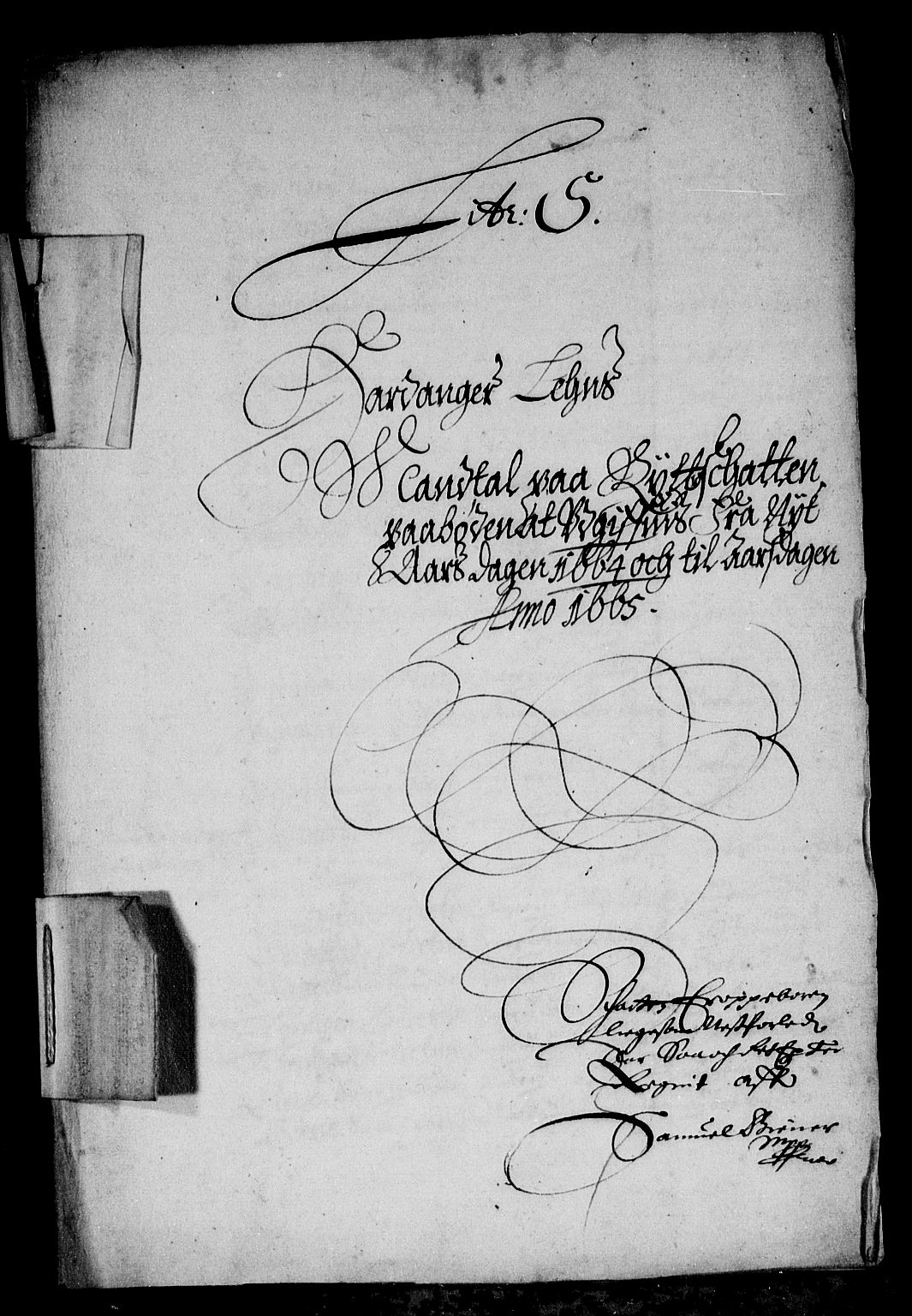 Rentekammeret inntil 1814, Reviderte regnskaper, Stiftamtstueregnskaper, Bergen stiftamt, RA/EA-6043/R/Rc/L0013: Bergen stiftamt, 1664