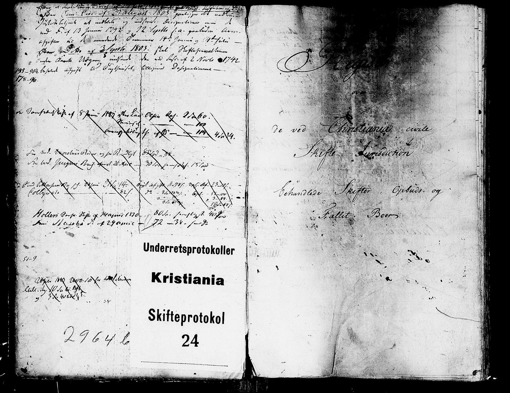 Oslo skifterett, SAO/A-10383/F/Fb/Fbb/Fbba/L0001: Skifteliste for sluttede bo - avd. I og II, 1825-1833