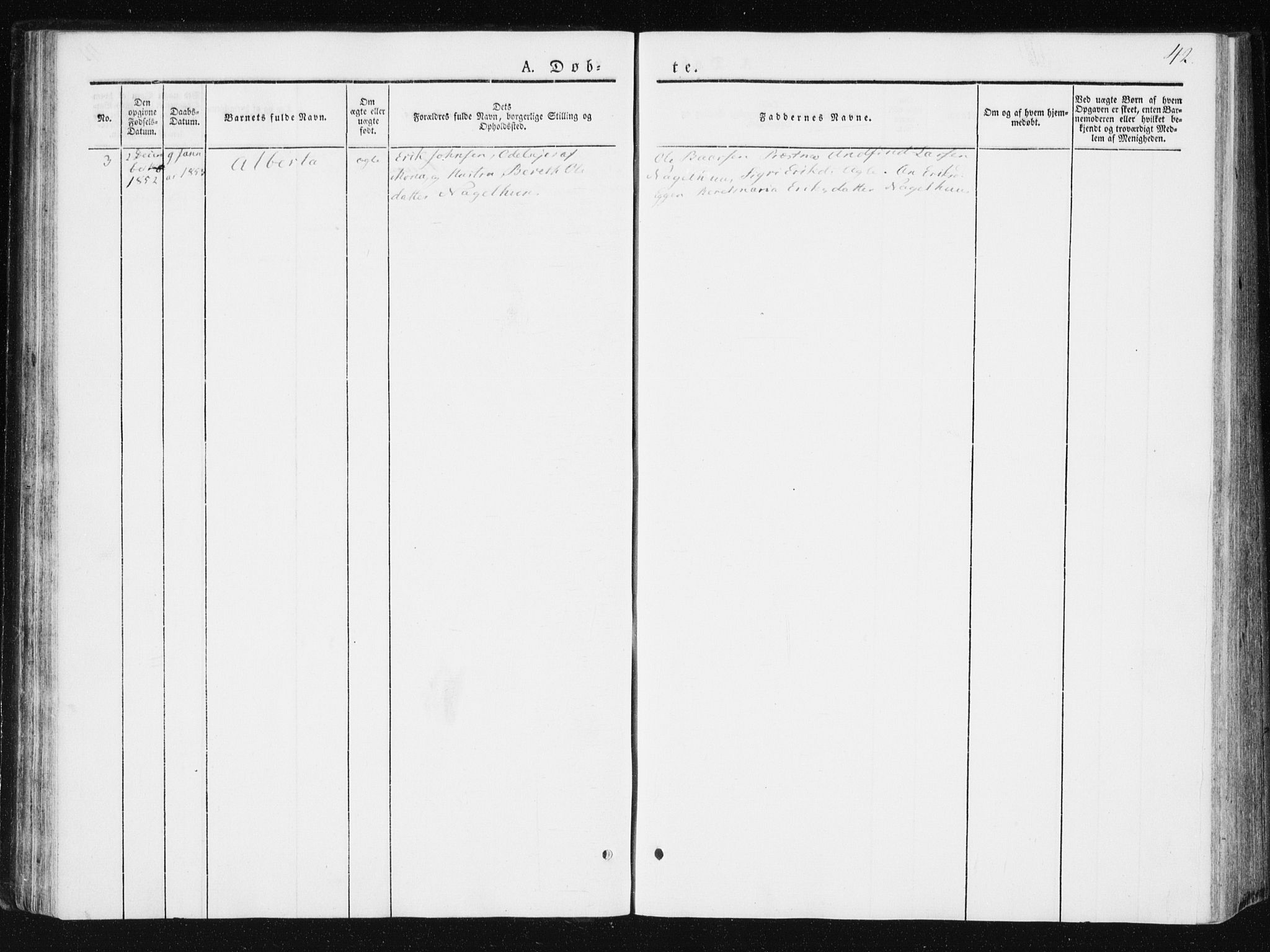 Ministerialprotokoller, klokkerbøker og fødselsregistre - Nord-Trøndelag, SAT/A-1458/749/L0470: Parish register (official) no. 749A04, 1834-1853, p. 42