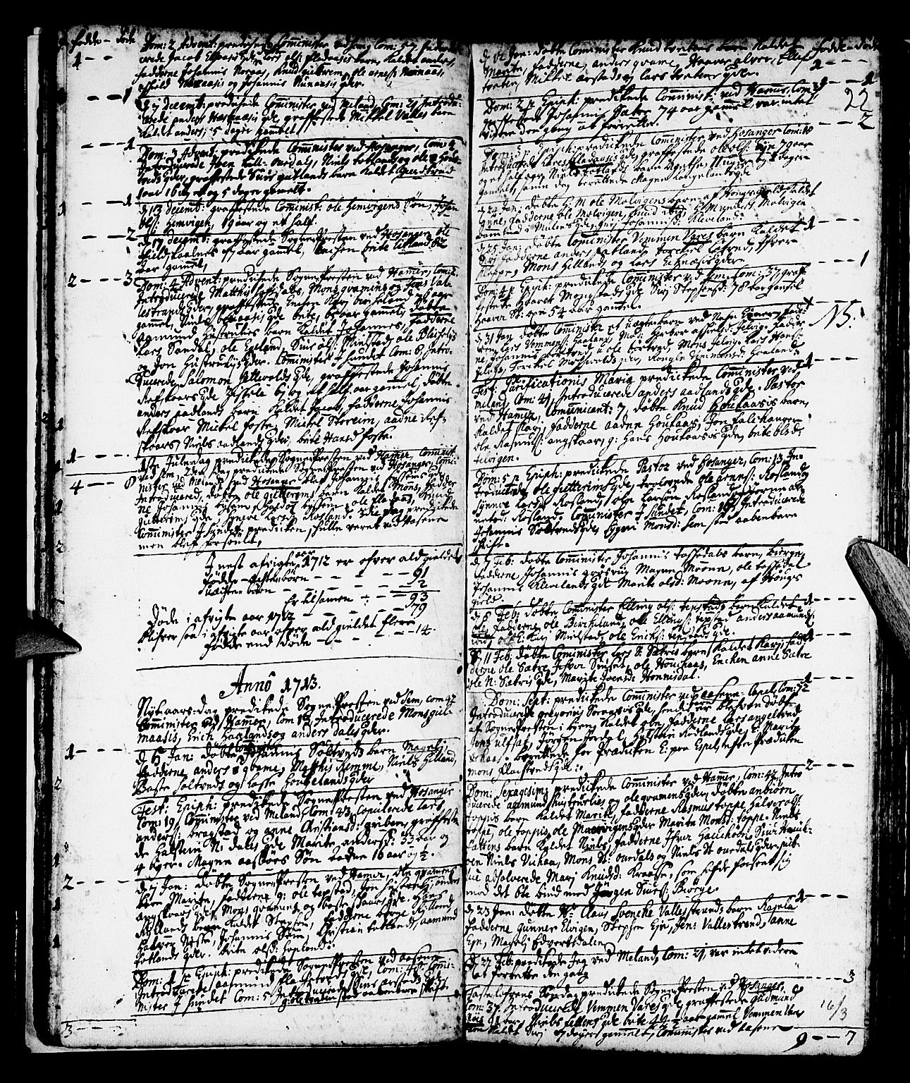 Hamre sokneprestembete, AV/SAB-A-75501/H/Ha/Haa/Haaa/L0003: Parish register (official) no. A 3, 1708-1726, p. 22