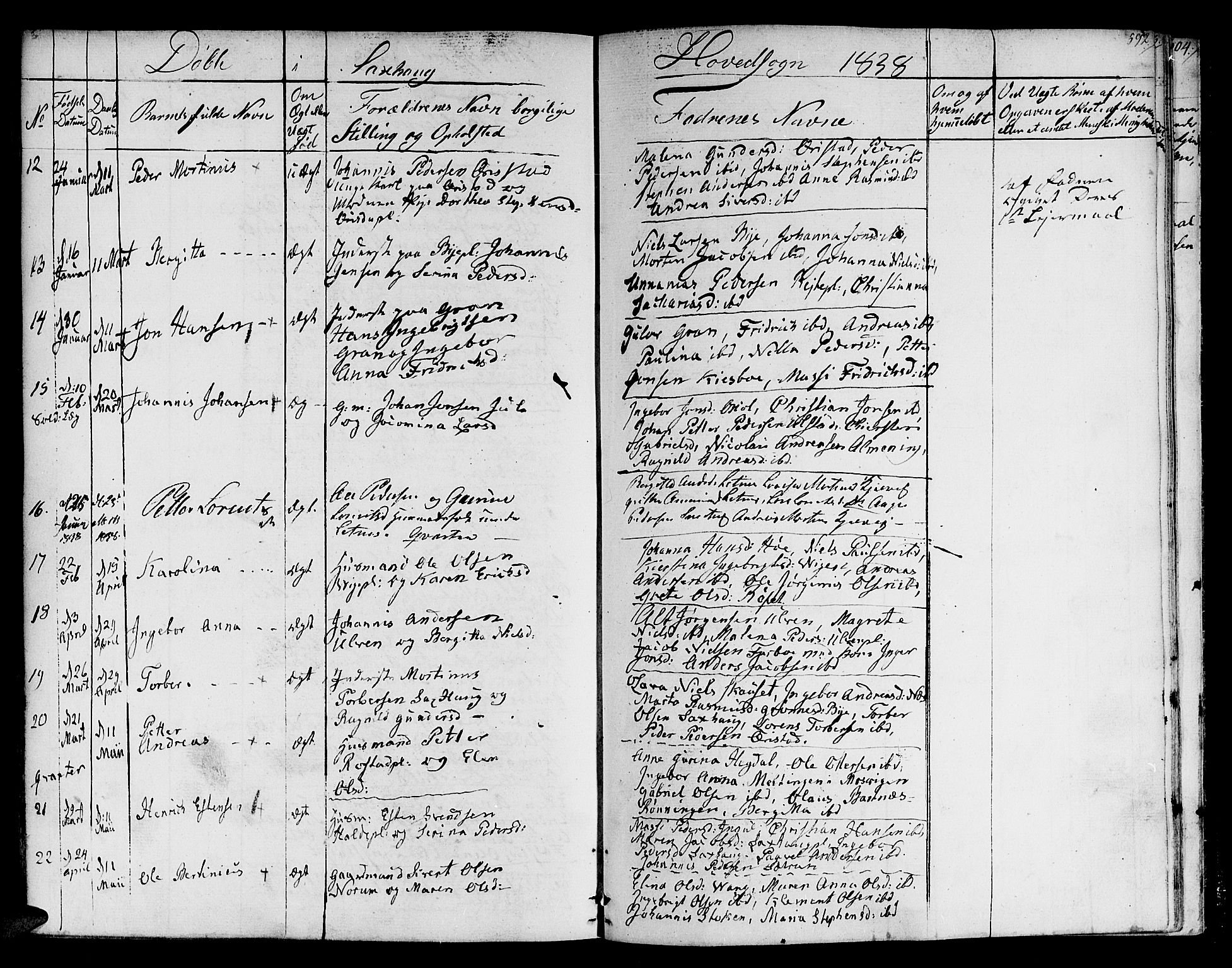 Ministerialprotokoller, klokkerbøker og fødselsregistre - Nord-Trøndelag, SAT/A-1458/730/L0277: Parish register (official) no. 730A06 /1, 1830-1839, p. 592