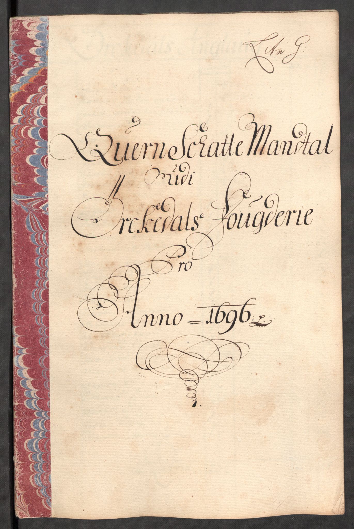 Rentekammeret inntil 1814, Reviderte regnskaper, Fogderegnskap, RA/EA-4092/R60/L3946: Fogderegnskap Orkdal og Gauldal, 1696, p. 138