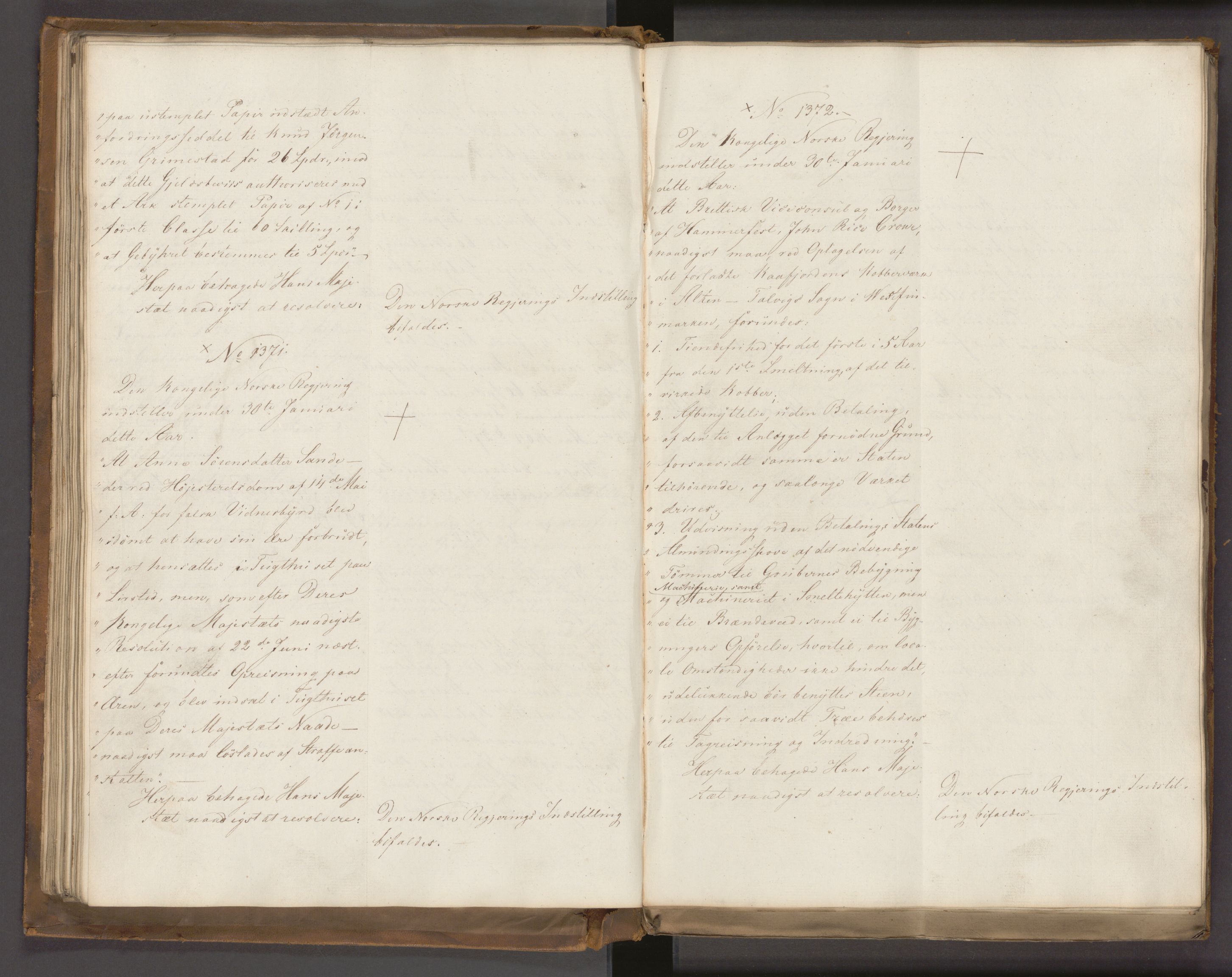 Statsrådssekretariatet, AV/RA-S-1001/A/Ab/L0022: Kgl. res. nr. 1210-1721, 1. halvår, 1826