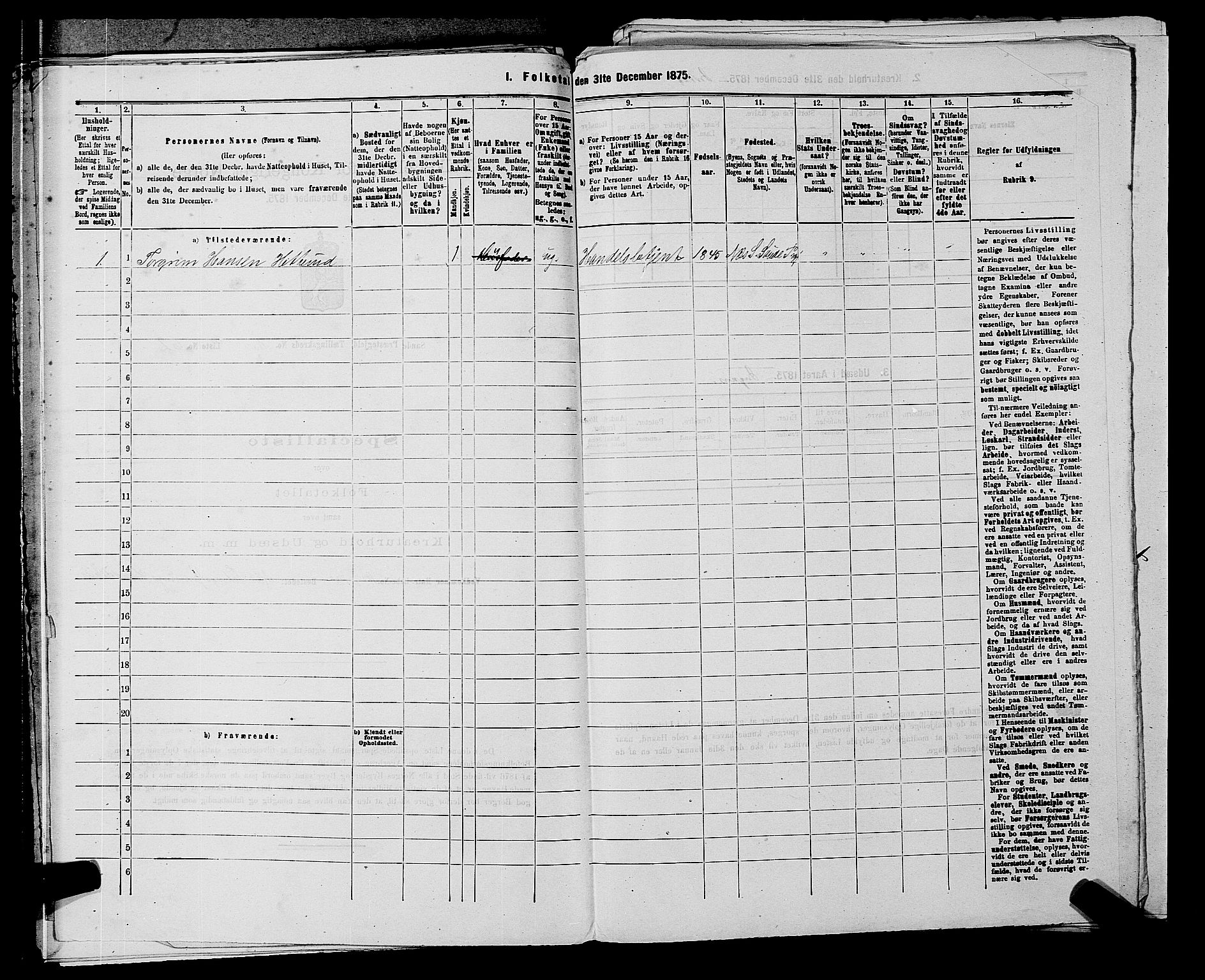 SAKO, 1875 census for 0822P Sauherad, 1875, p. 1056