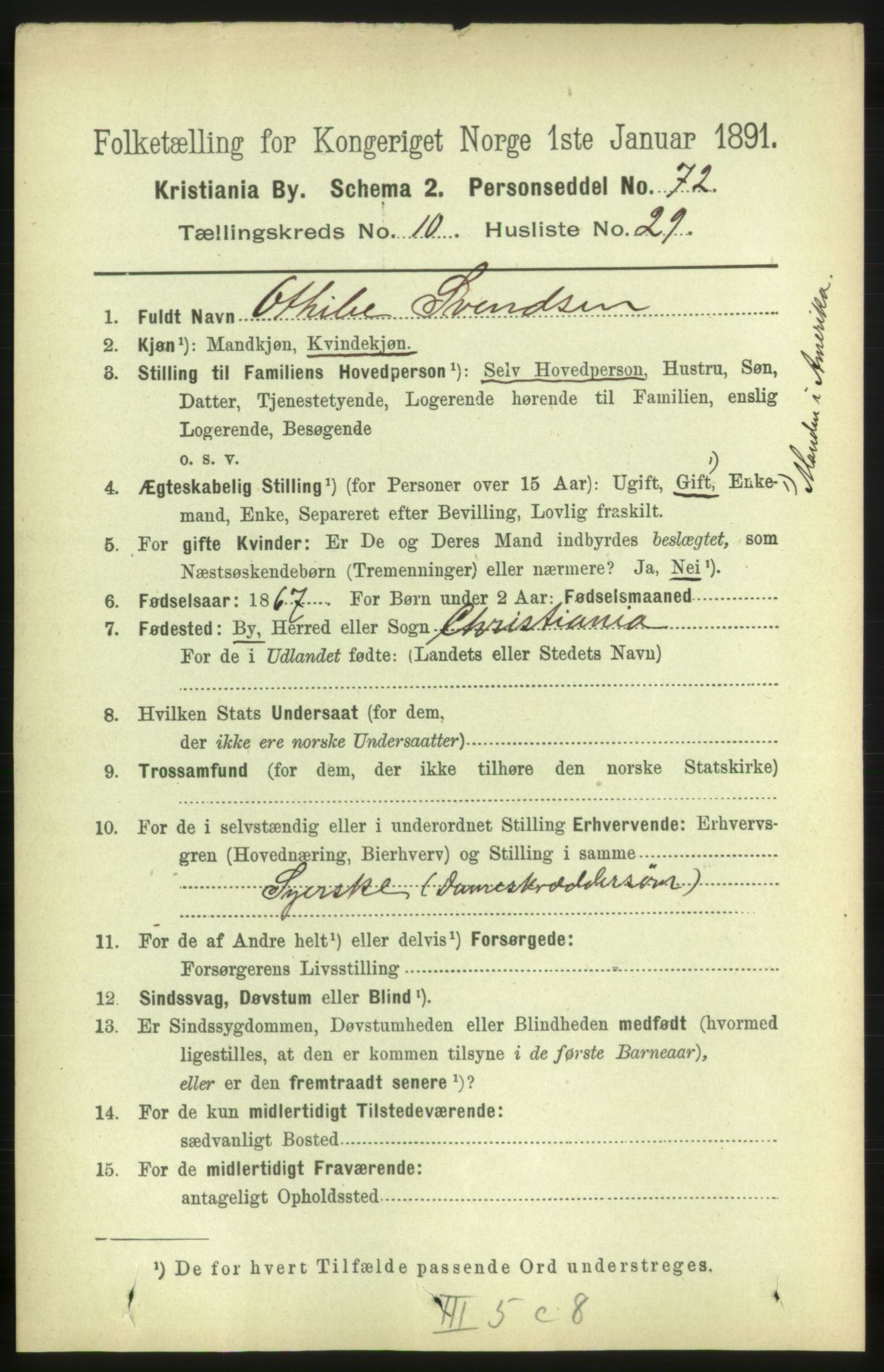 RA, 1891 census for 0301 Kristiania, 1891, p. 4790