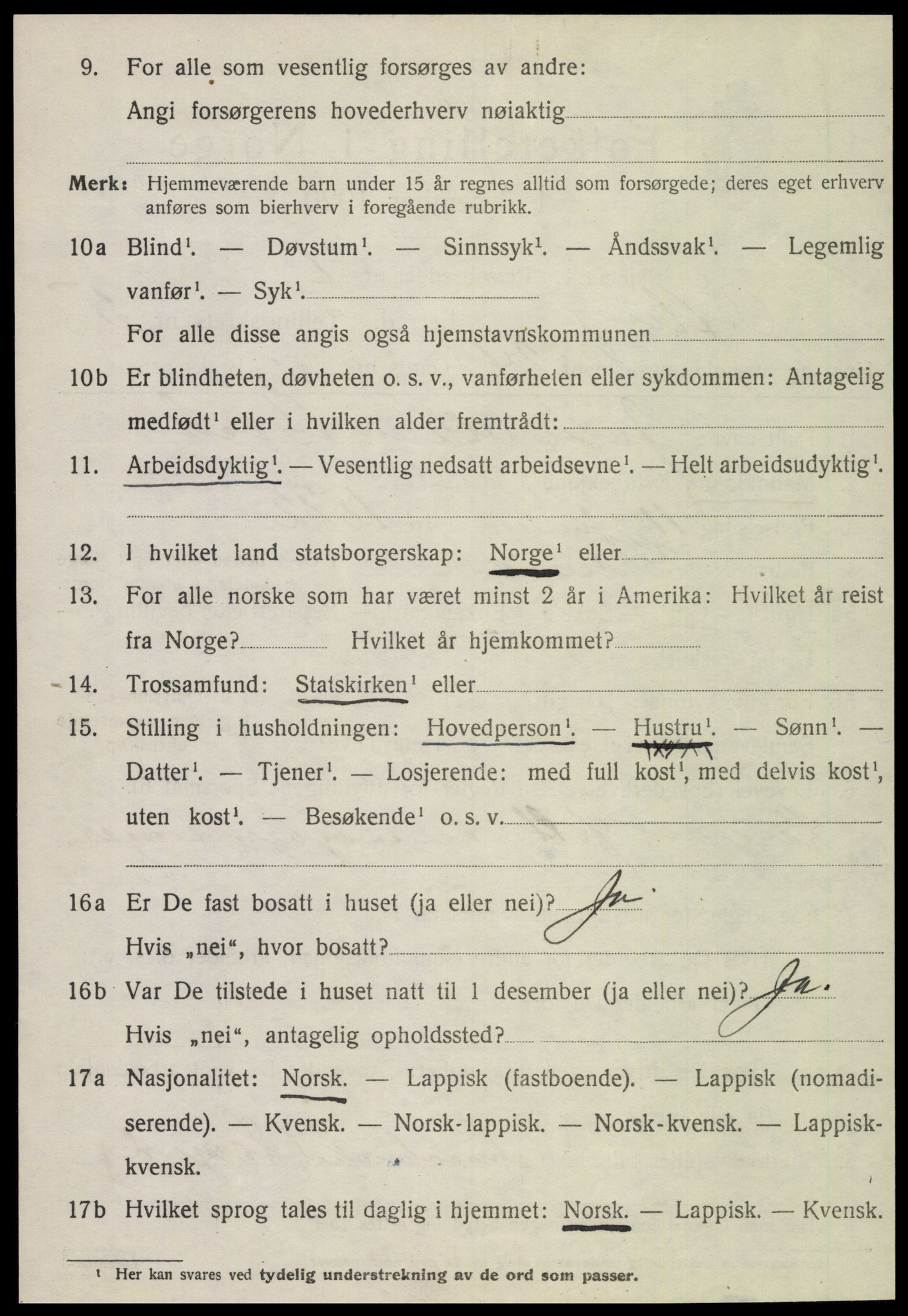 SAT, 1920 census for Otterøy, 1920, p. 2232