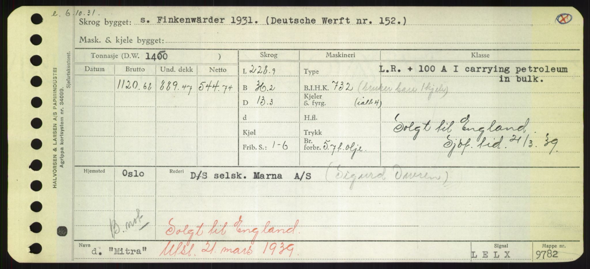 Sjøfartsdirektoratet med forløpere, Skipsmålingen, RA/S-1627/H/Hd/L0025: Fartøy, Min-Mås, p. 65