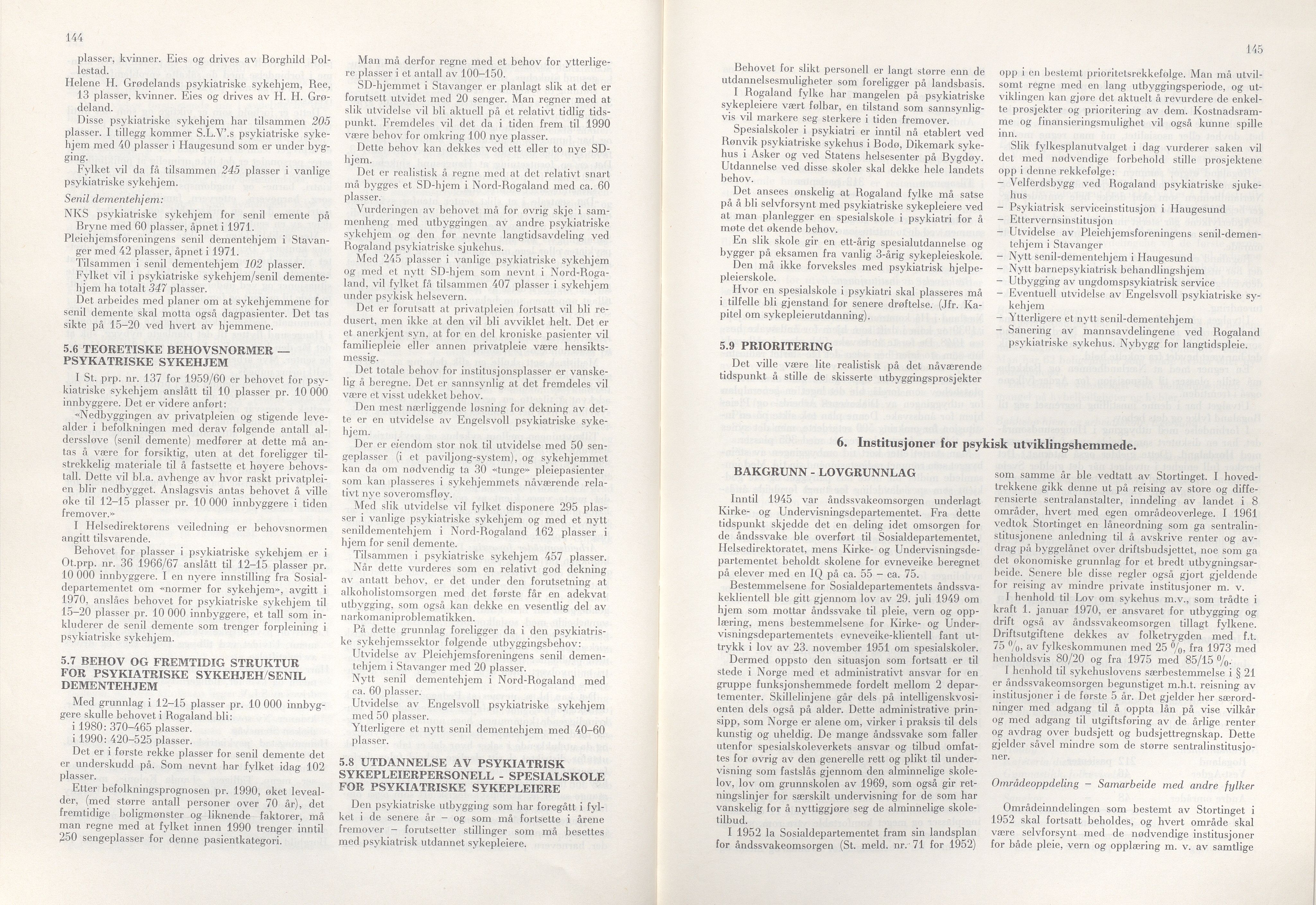 Rogaland fylkeskommune - Fylkesrådmannen , IKAR/A-900/A/Aa/Aaa/L0092: Møtebok , 1972, p. 144-145