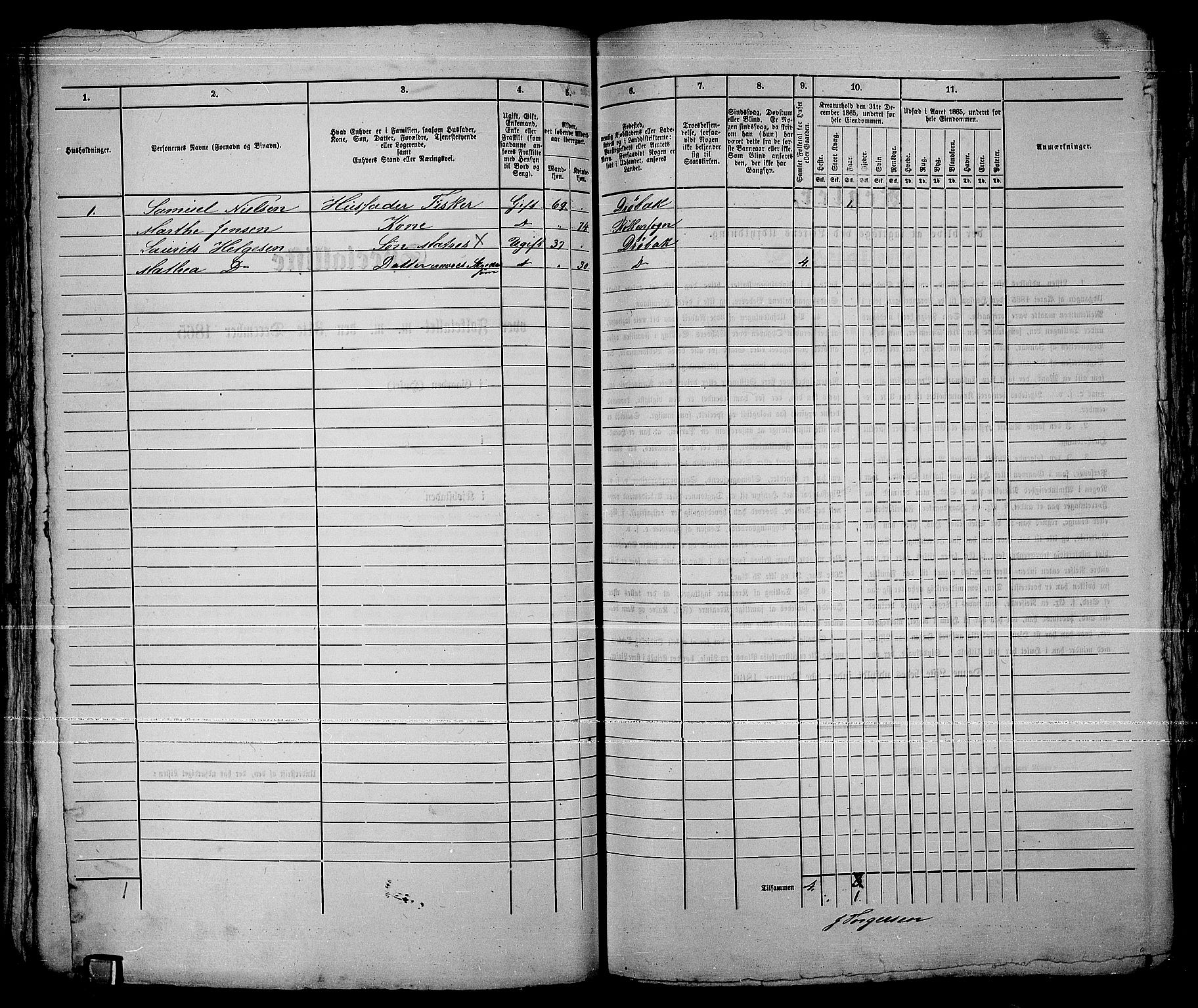 RA, 1865 census for Drøbak/Drøbak, 1865, p. 213