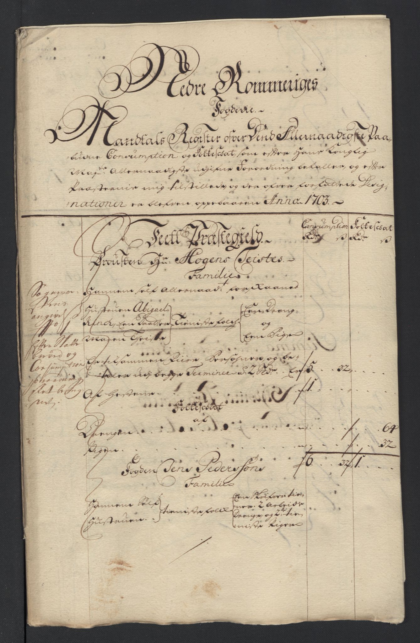 Rentekammeret inntil 1814, Reviderte regnskaper, Fogderegnskap, RA/EA-4092/R11/L0586: Fogderegnskap Nedre Romerike, 1703, p. 156