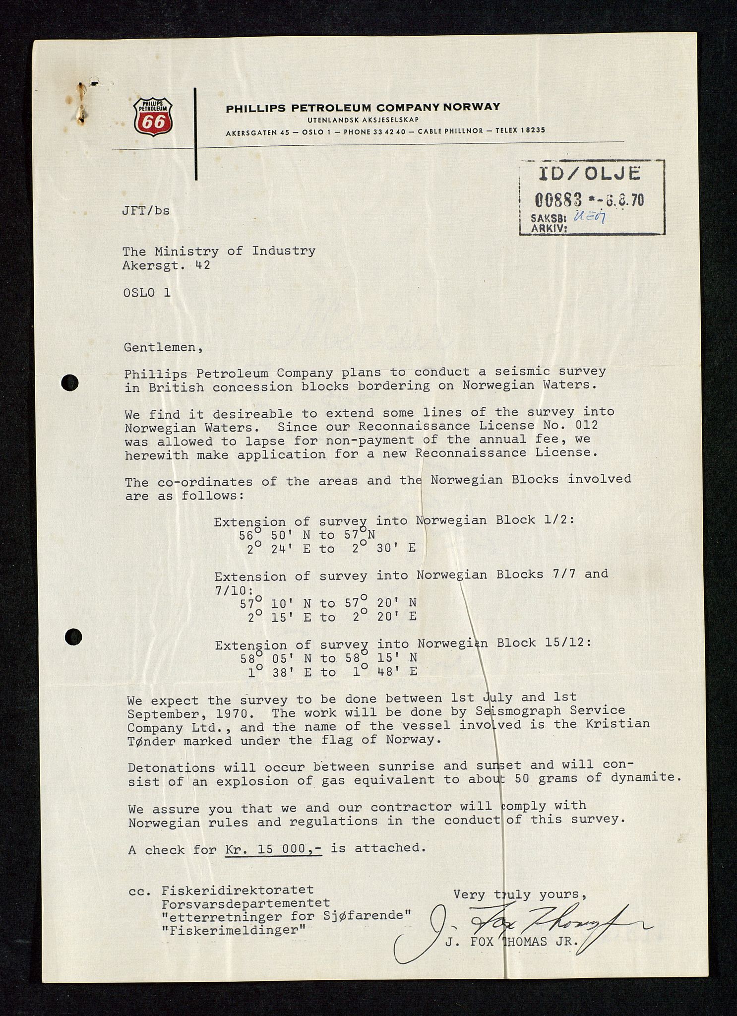 Industridepartementet, Oljekontoret, AV/SAST-A-101348/Da/L0003: Arkivnøkkel 711 Undersøkelser og utforskning, 1963-1971, p. 557