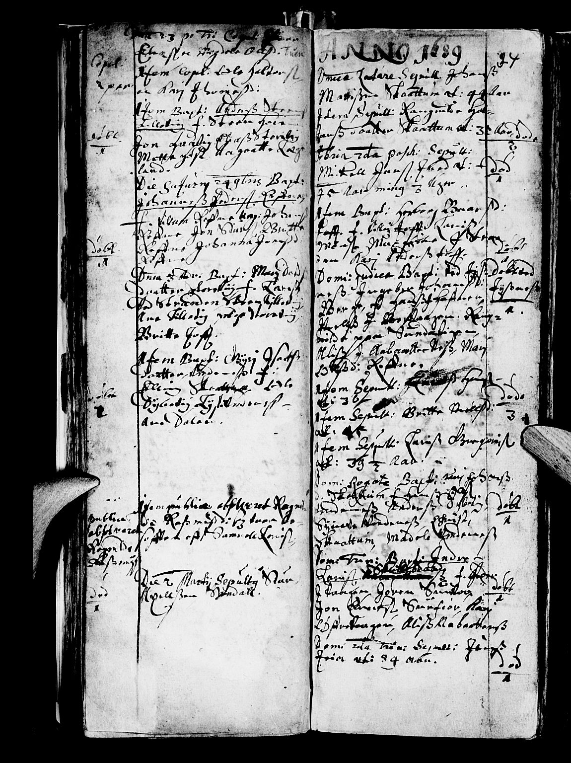 Os sokneprestembete, AV/SAB-A-99929: Parish register (official) no. A 5, 1669-1760, p. 34