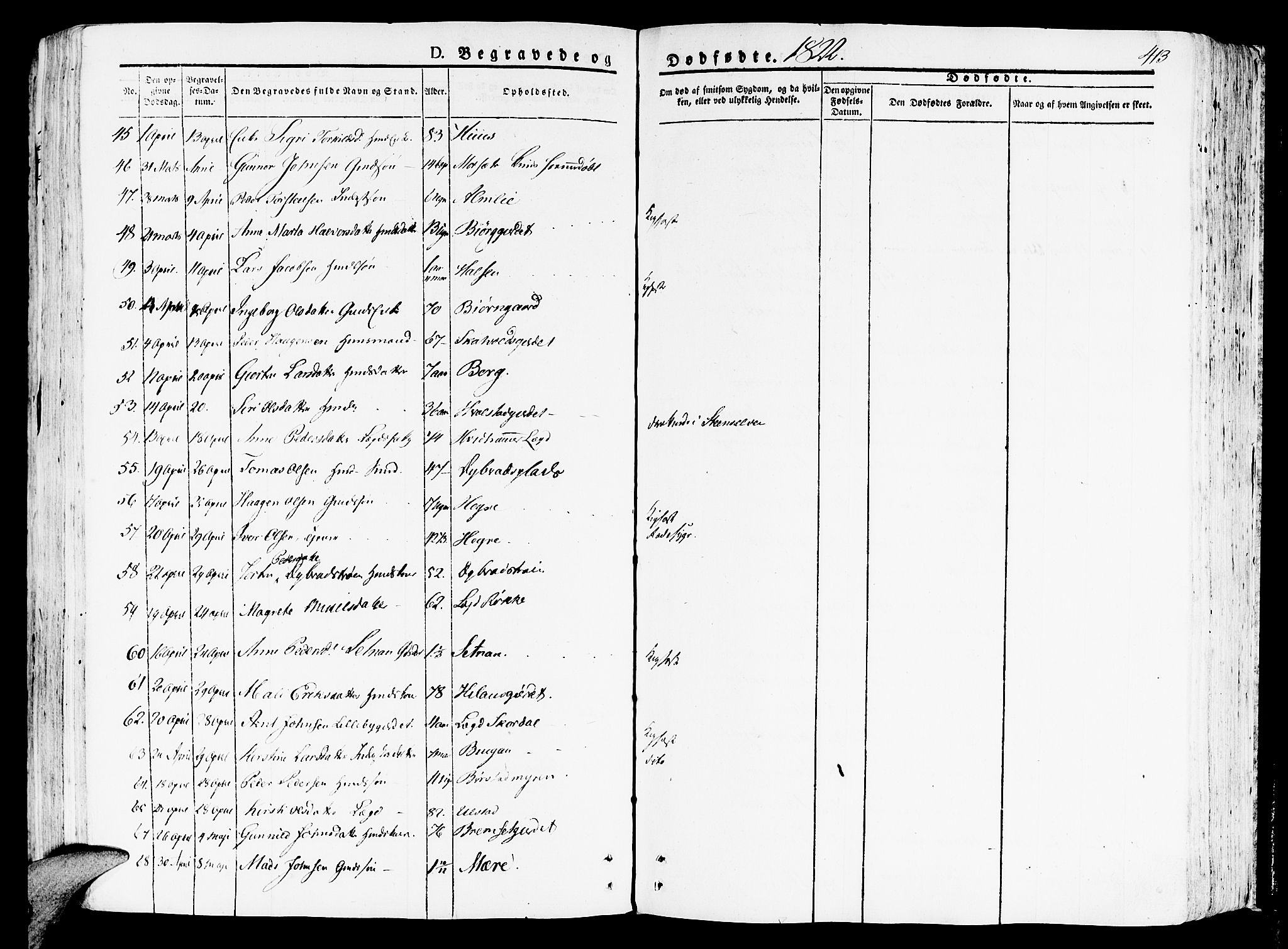 Ministerialprotokoller, klokkerbøker og fødselsregistre - Nord-Trøndelag, AV/SAT-A-1458/709/L0070: Parish register (official) no. 709A10, 1820-1832, p. 413