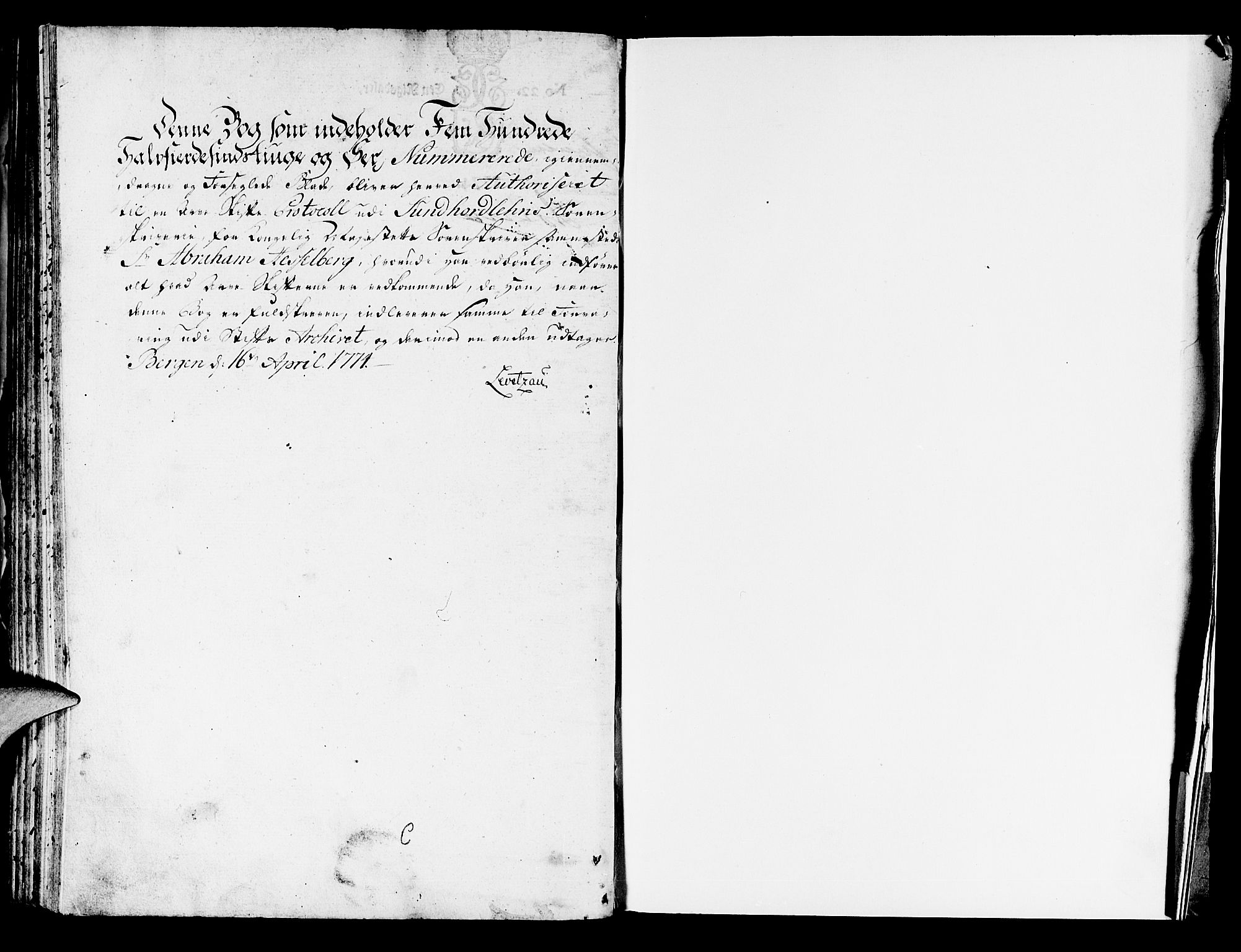 Sunnhordland sorenskrivar, AV/SAB-A-2401/1/H/Ha/Haa/L0008: Skifteprotokollar. Register i protokoll, 1773-1780, p. 576b-577a