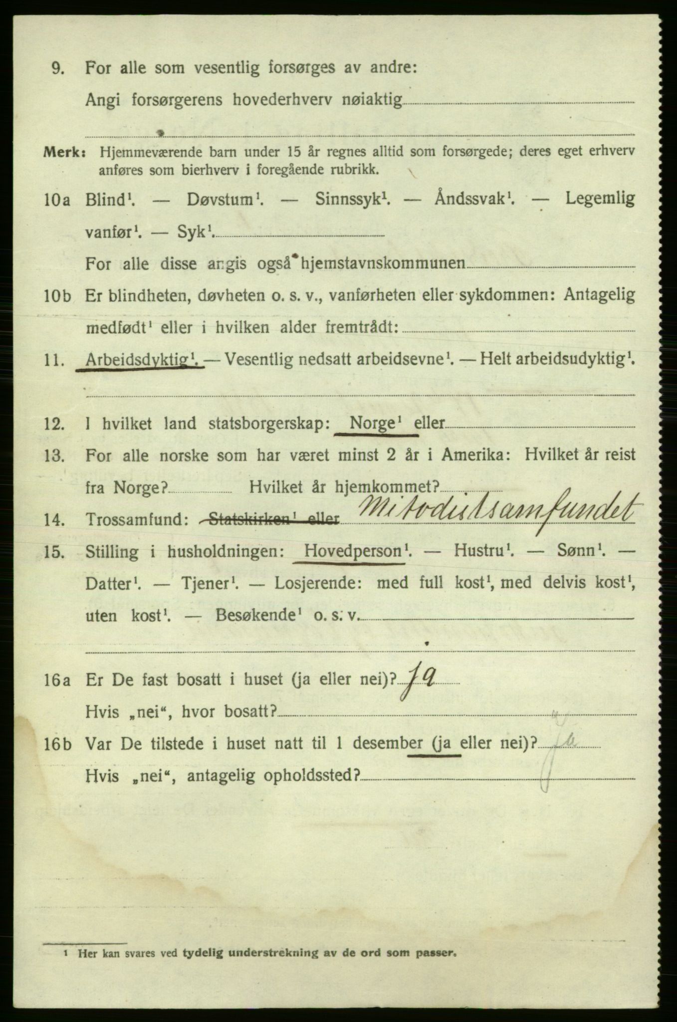 SAO, 1920 census for Fredrikshald, 1920, p. 17186