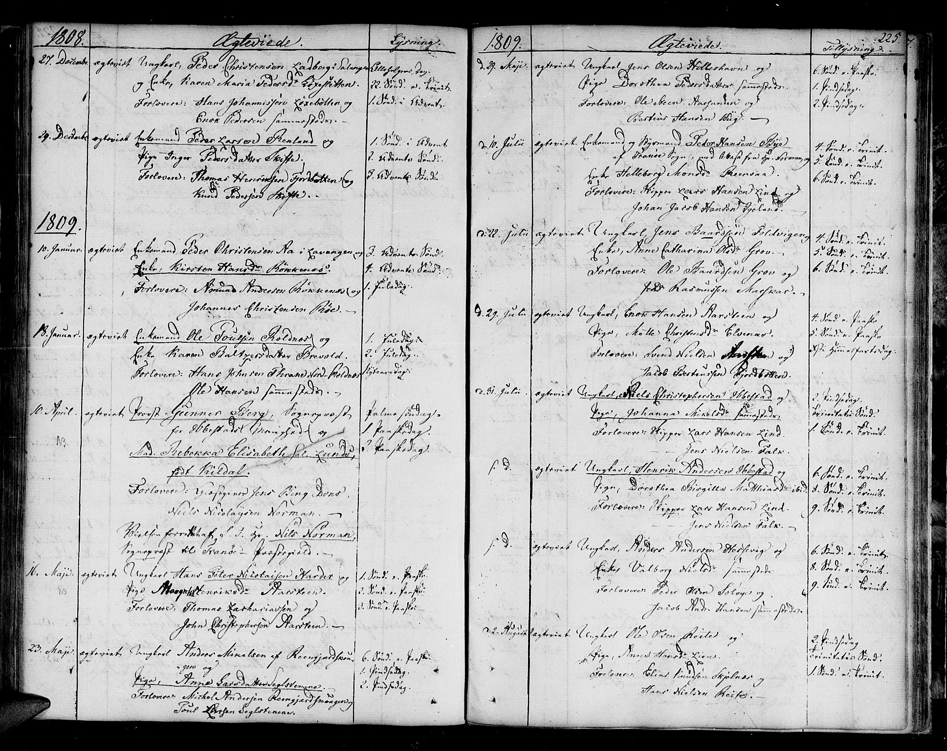 Ibestad sokneprestembete, AV/SATØ-S-0077/H/Ha/Haa/L0004kirke: Parish register (official) no. 4, 1801-1824, p. 225