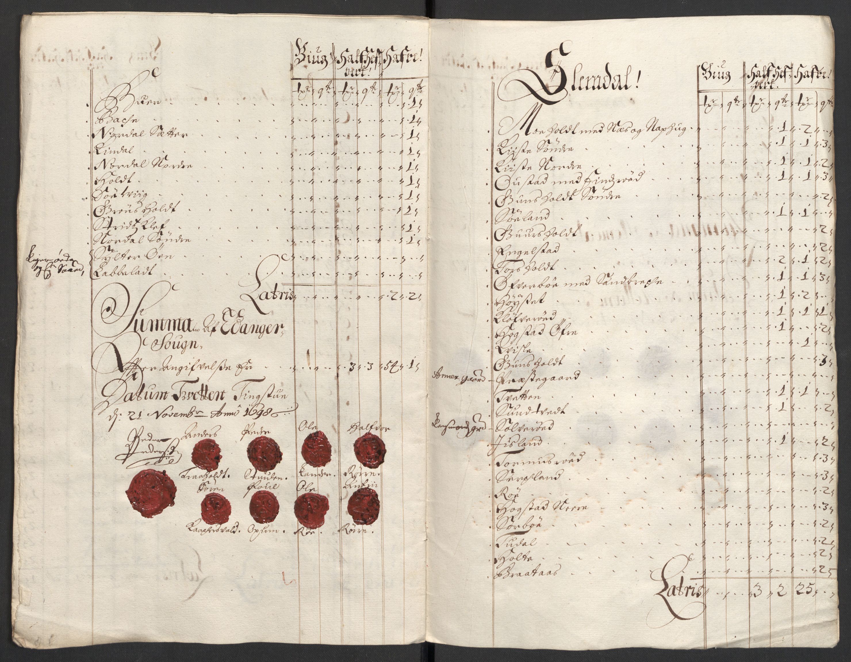 Rentekammeret inntil 1814, Reviderte regnskaper, Fogderegnskap, AV/RA-EA-4092/R36/L2099: Fogderegnskap Øvre og Nedre Telemark og Bamble, 1698, p. 38